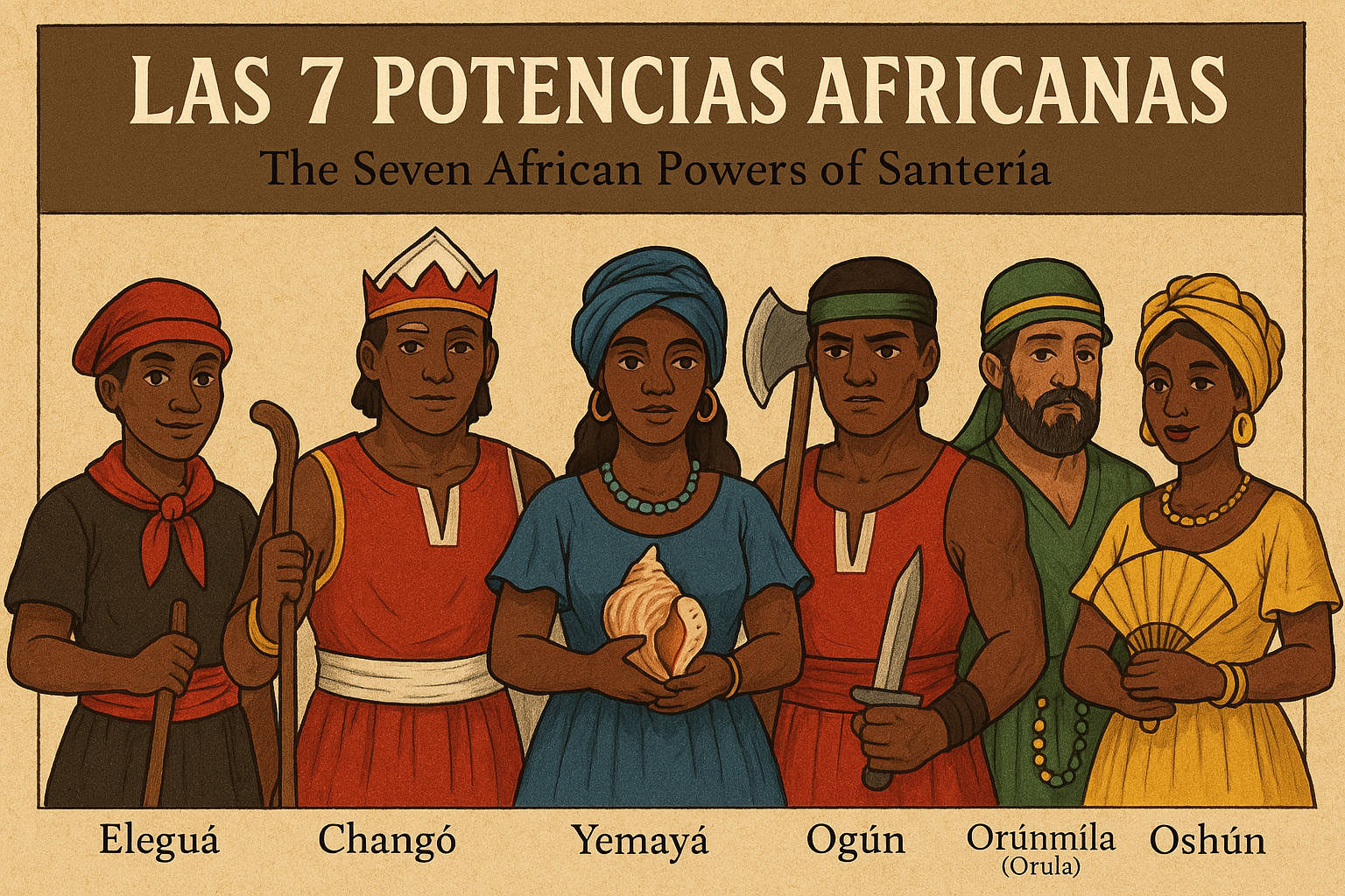 Las 7 Potencias Africanas: Connecting with the Seven African Powers of Santería
