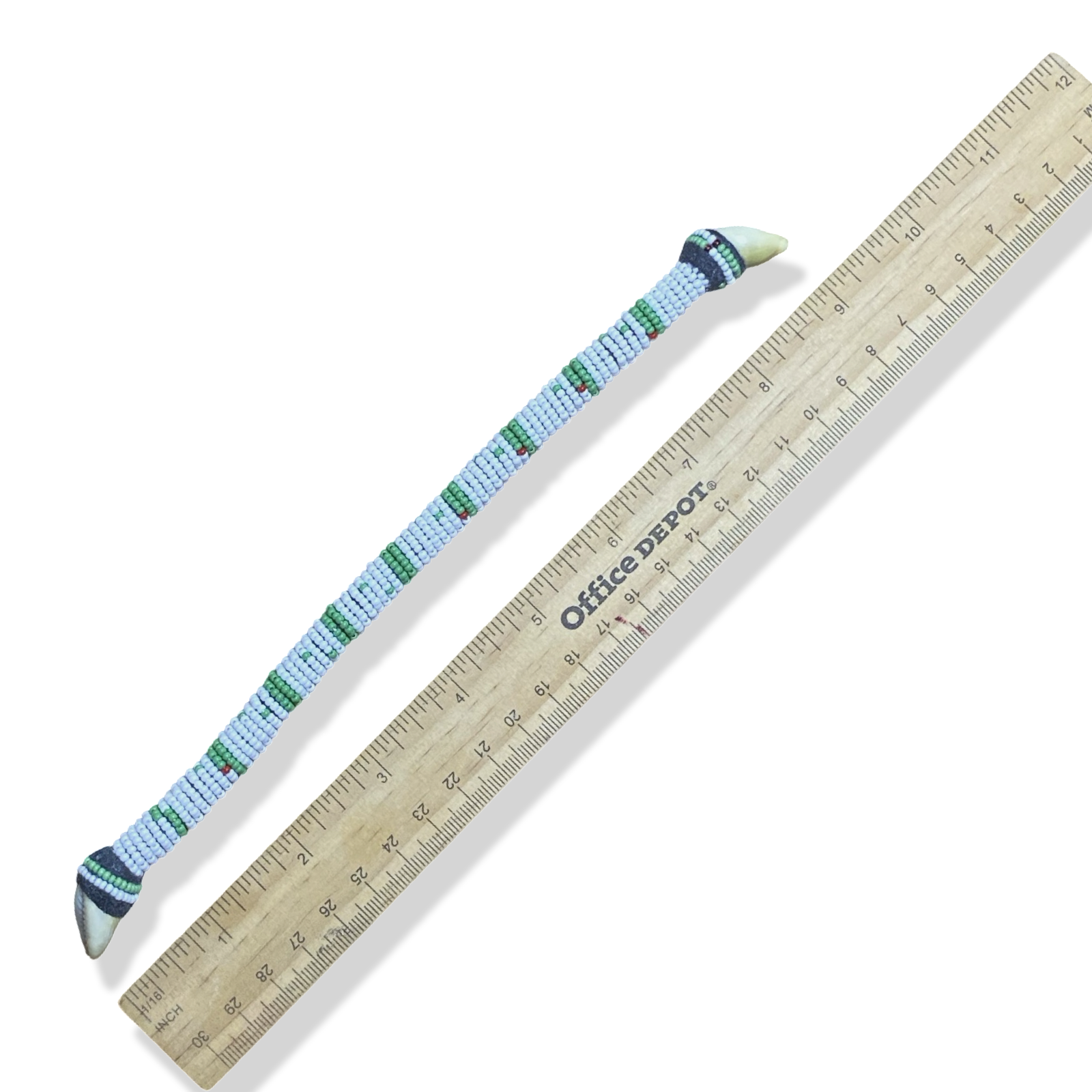 Handmade Ilde de Oduduwa Bracelet – White, Green & Red Yoruba Santeria Orisha - SanteriaGuide