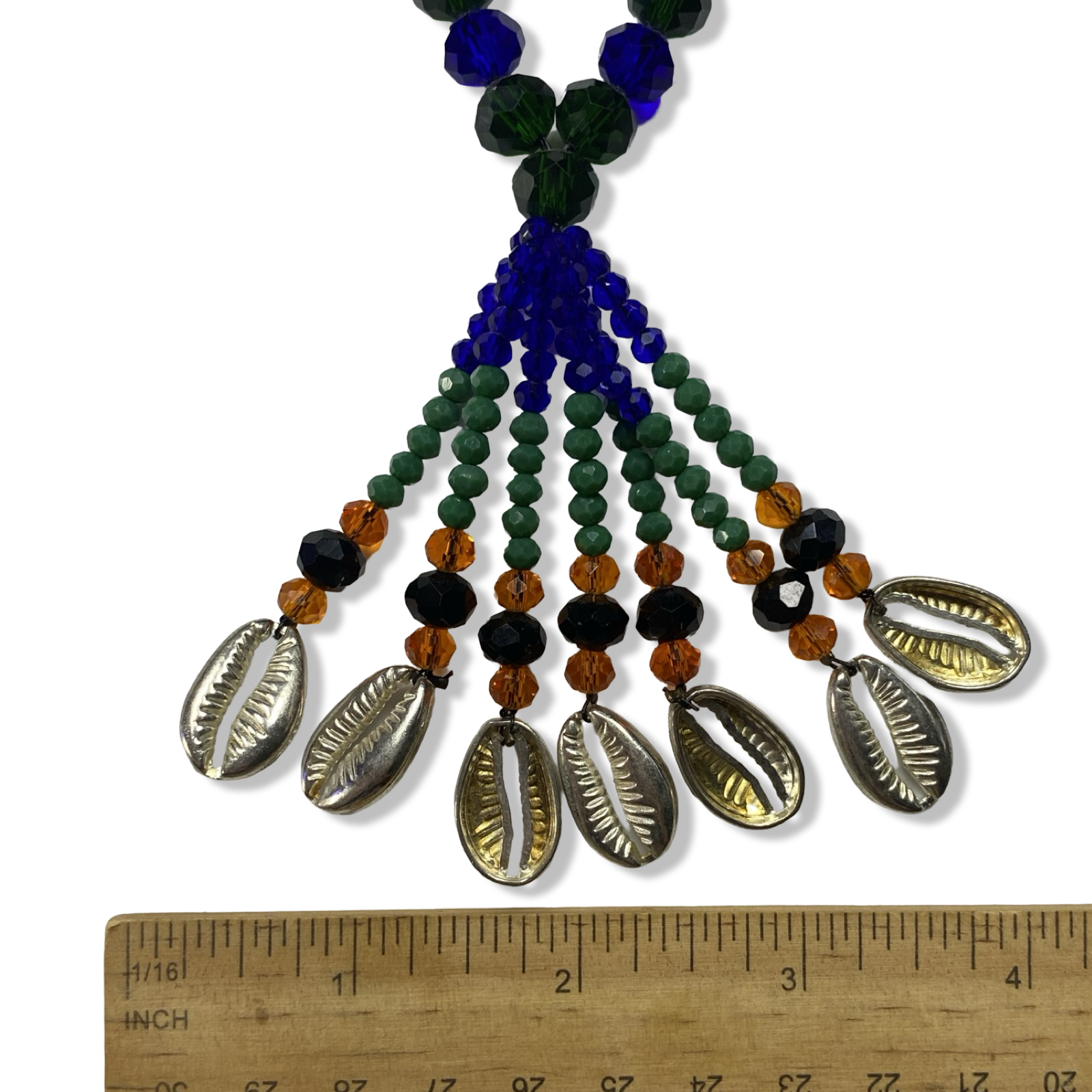 Handmade Gala de Inle – Blue, Amber, and Green Glass Beads for Iyawó - SanteriaGuide