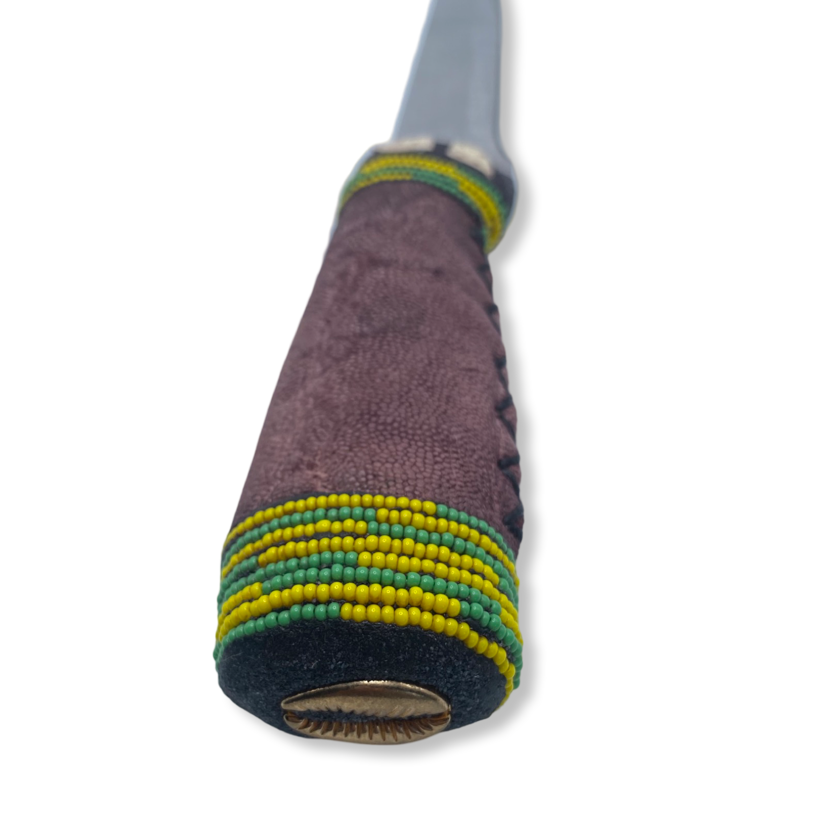 Pinaldo Cuchillo para Orunmila – De Piel, Diseño 3 (Knife with Leather for Orunmila – Design 3) - SanteriaGuide