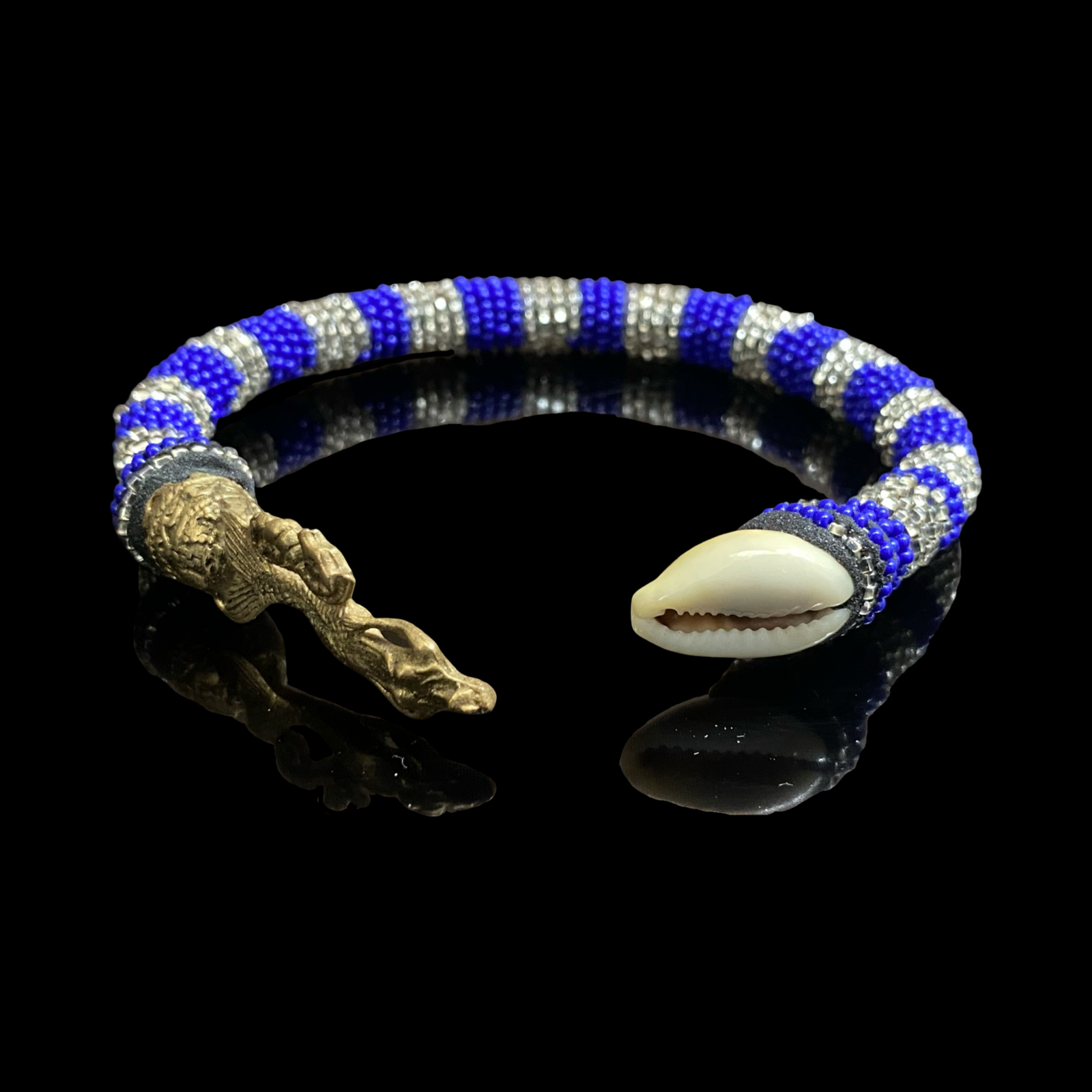 Yemayá Ildé Bracelet – with Cowrie Shells & Bronze Charm (4 Variants)