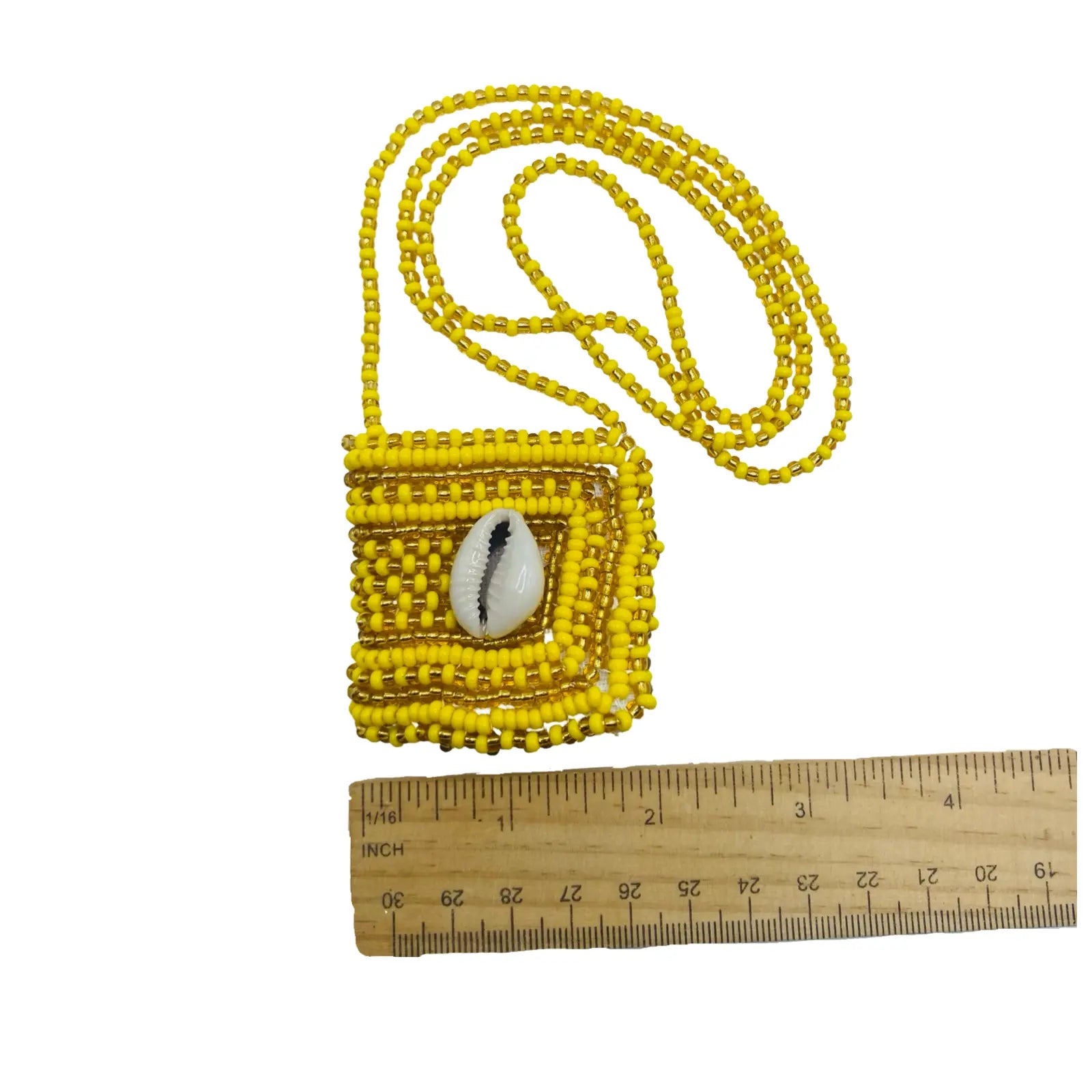 Handmade Eleke de Oshún with Macuto – Santería Necklace - SanteriaGuide