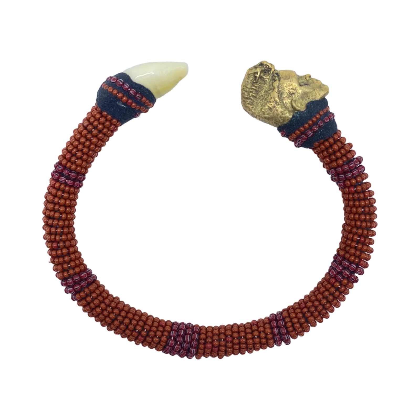 Handmade Ilde de Oyá Bracelet - Cowrie Shell & Bronze Yoruba Santeria Orisha - SanteriaGuide