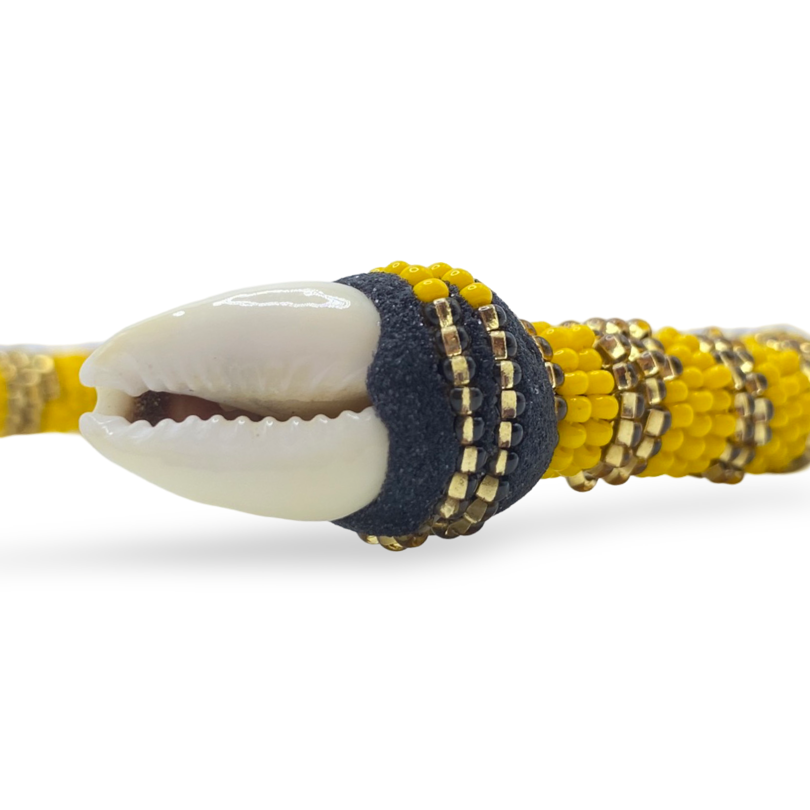 Handmade Ilde de Oshún Bracelet - Cowrie Shells & Bronze Yoruba Santeria Orisha - SanteriaGuide