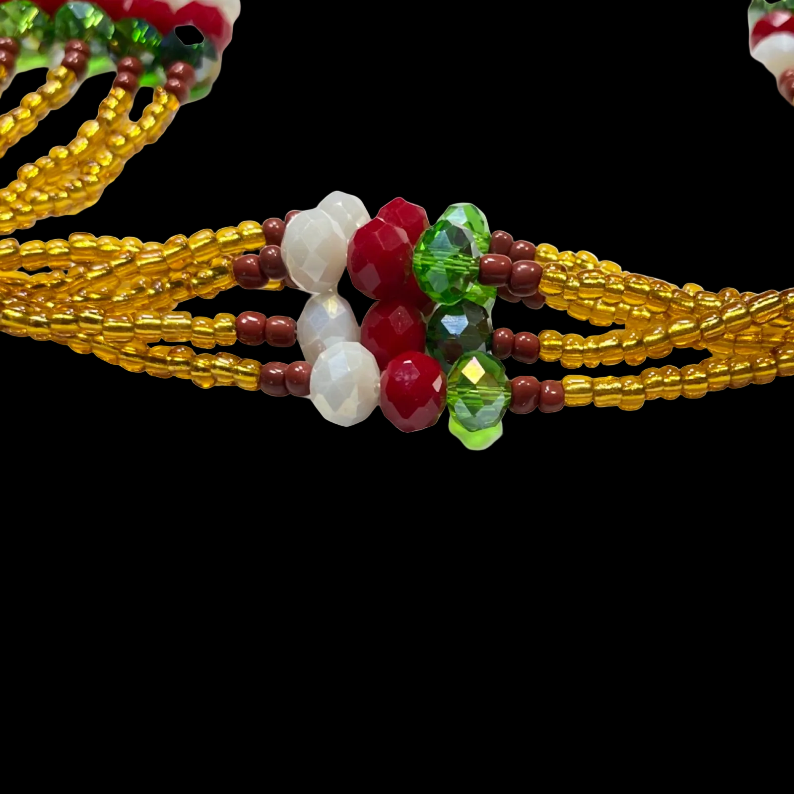 Handmade Mazo de Oshún Ibu Acuaro - Crystal for Sopera | Yoruba Santería Orisha - SanteriaGuide