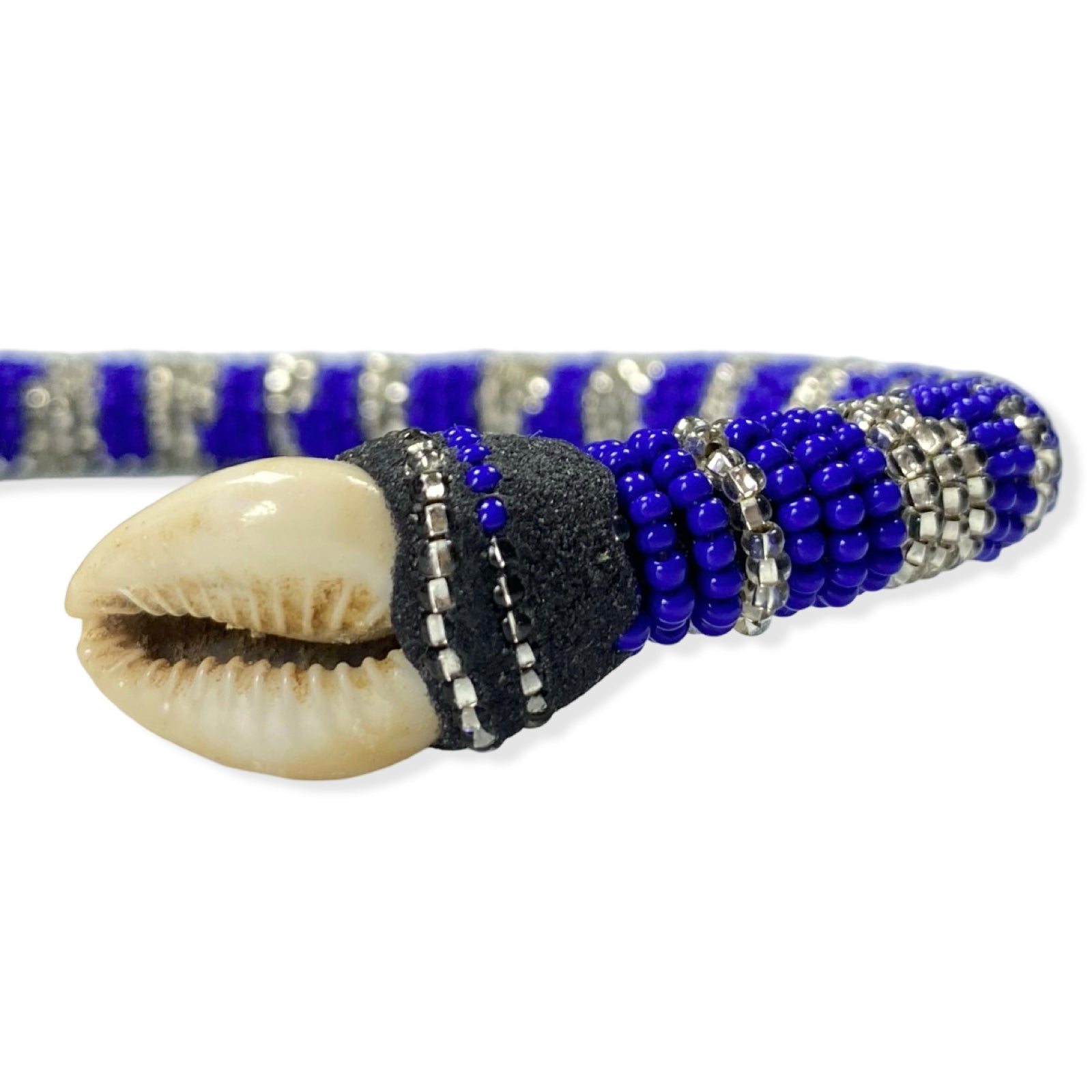 Handmade Ilde de Yemayá Yemoja Bracelet - Cowrie Shell & Bronze Yoruba Santeria Orisha - SanteriaGuide