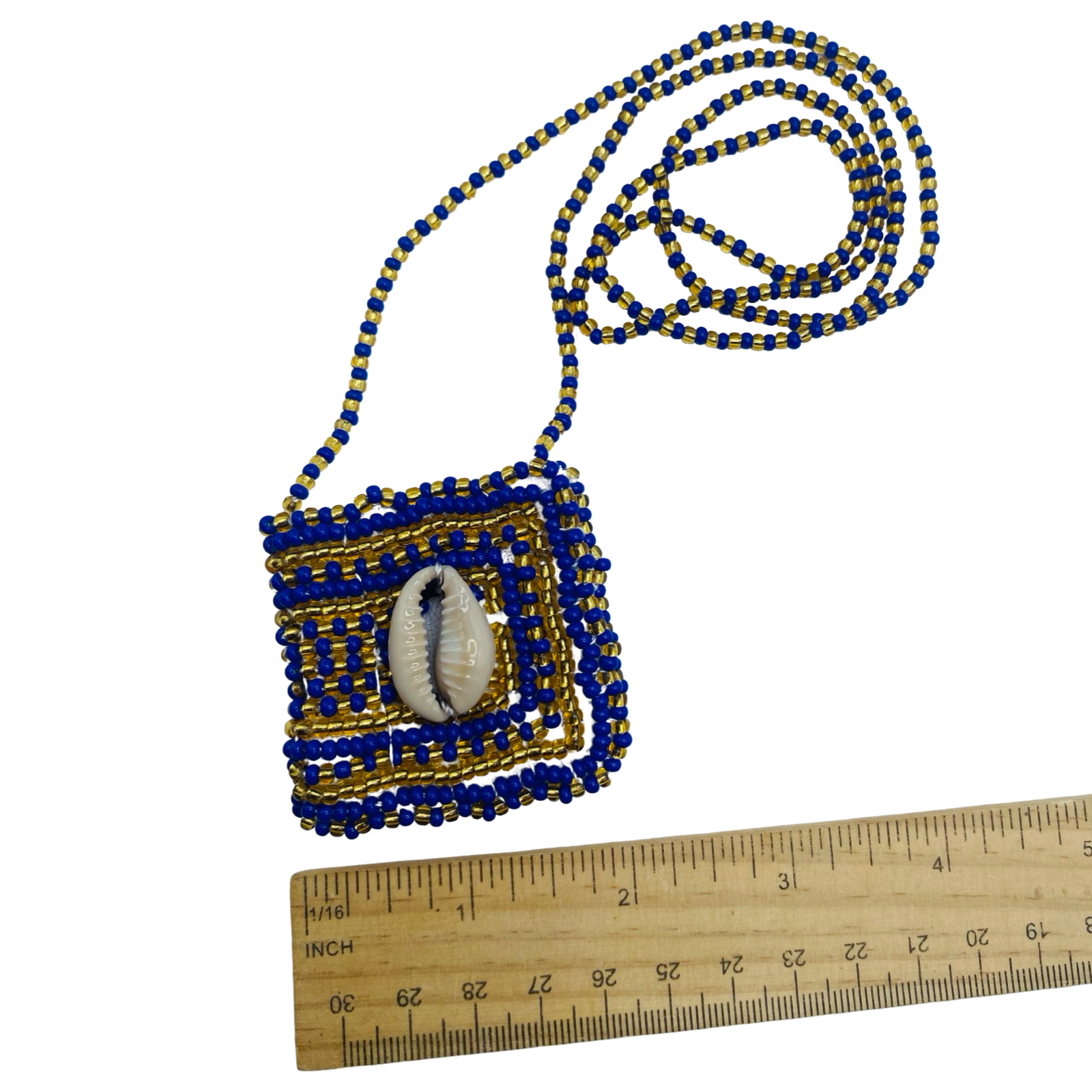 Handmade Eleke de Ochosi con Macuto - Yoruba Santeria Orisha Necklace - SanteriaGuide