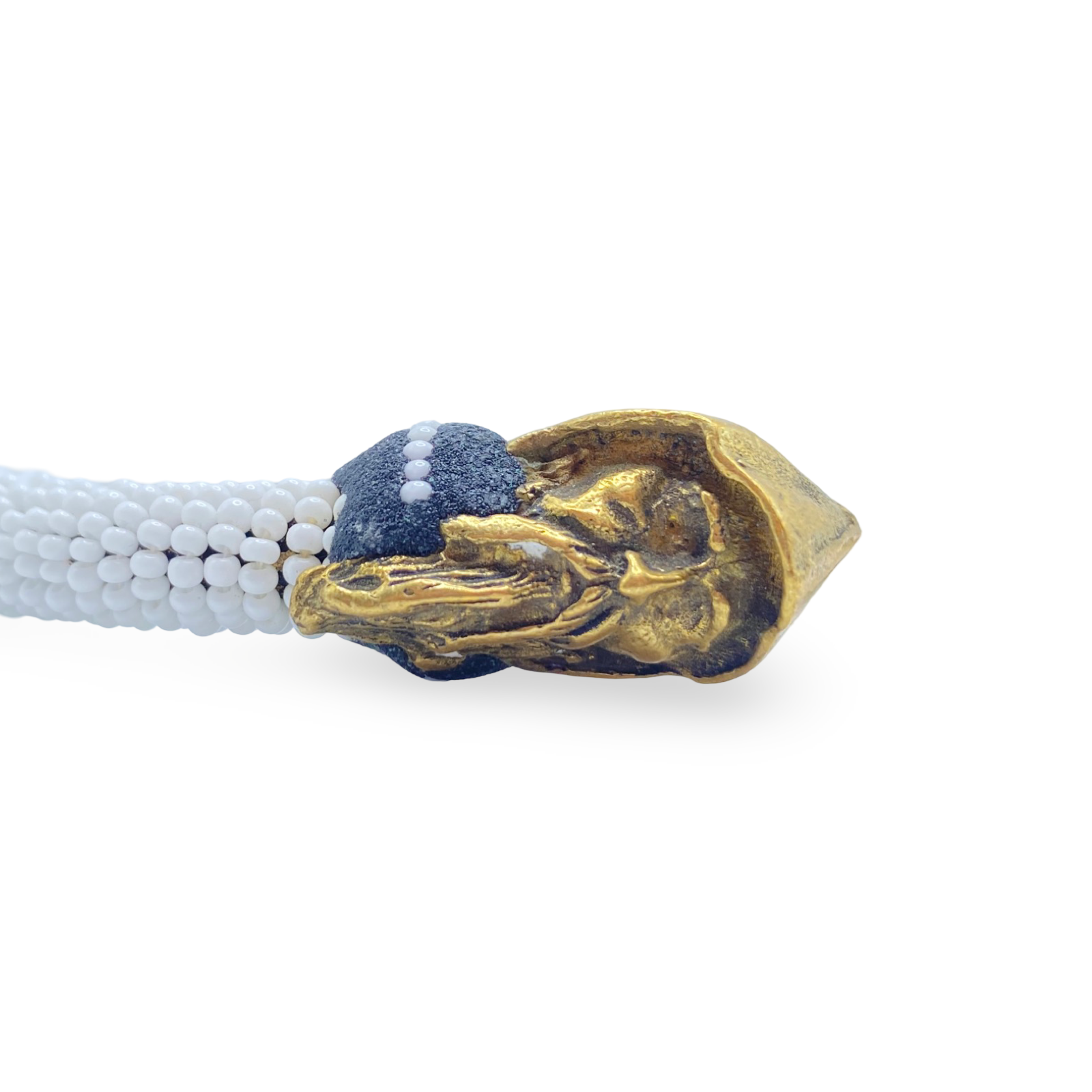 Handmade Ilde de Obatalá Bracelet - Cowrie Shells and Bronze Yoruba Santeria Orisha - SanteriaGuide