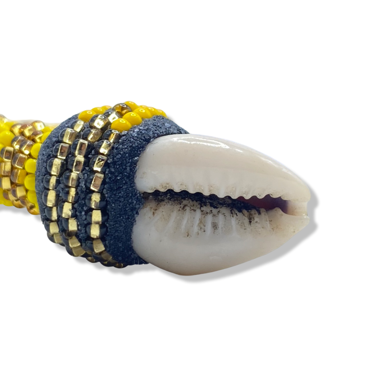 Handmade Ilde de Yemayá con Oshún Bracelet - The Two Waters: Cowrie Shells Yoruba Santeria Orisha - SanteriaGuide