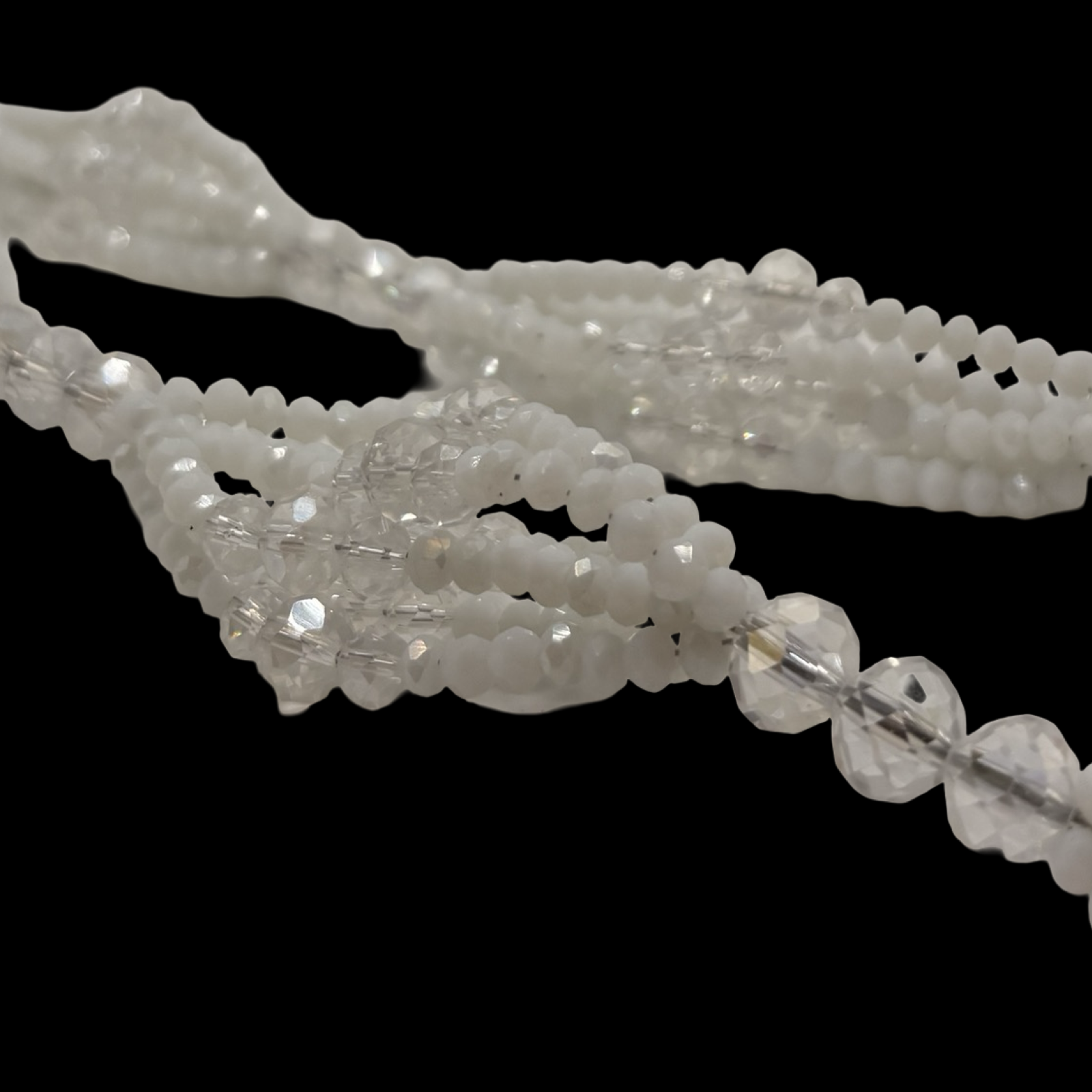Obatala Gala Necklace – Handmade with Beads & Cowrie Shells