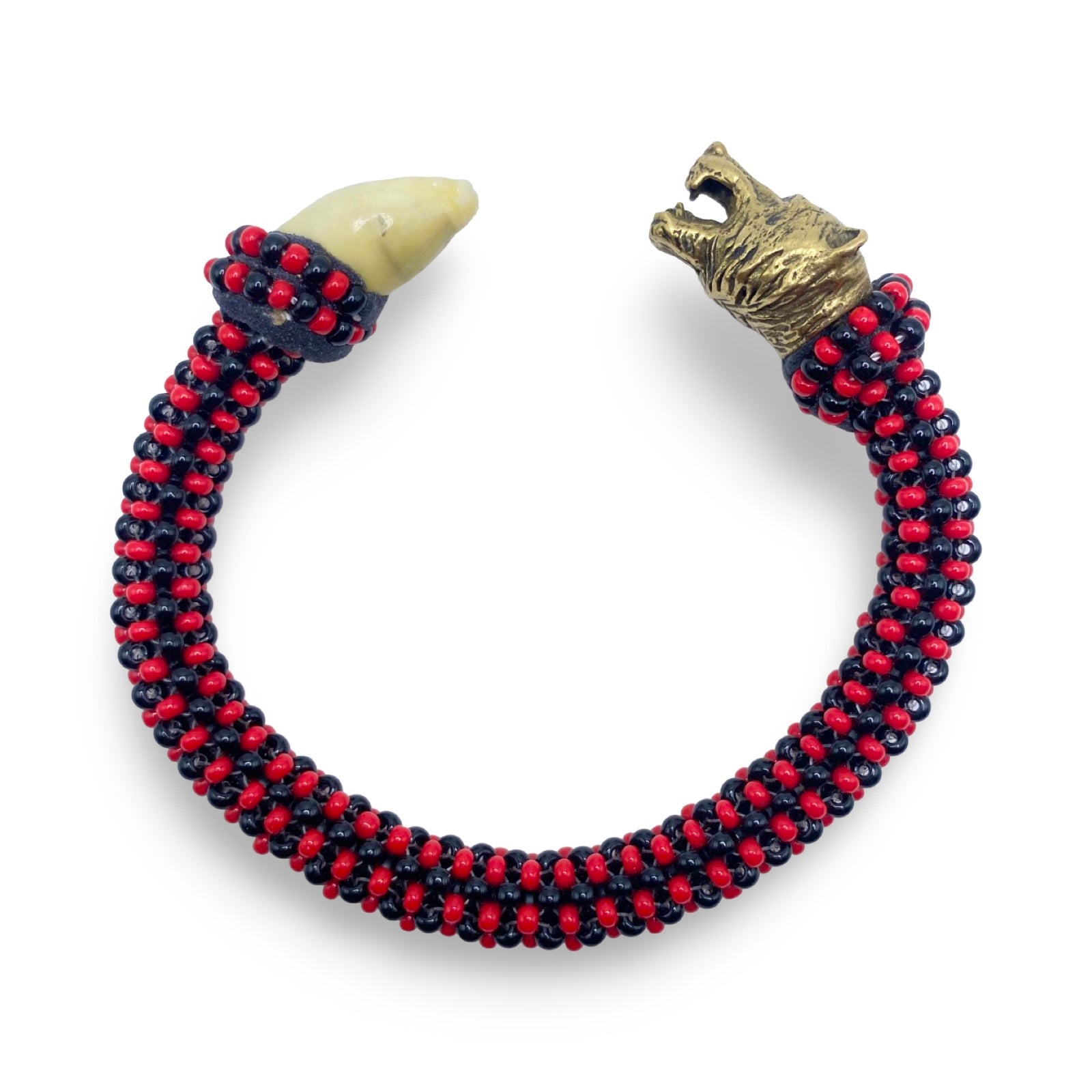 Handmade Ilde de Eleguá Laroyé Eshu Bracelet - Cowrie Shells & Bronze Yoruba Santeria Orisha - SanteriaGuide