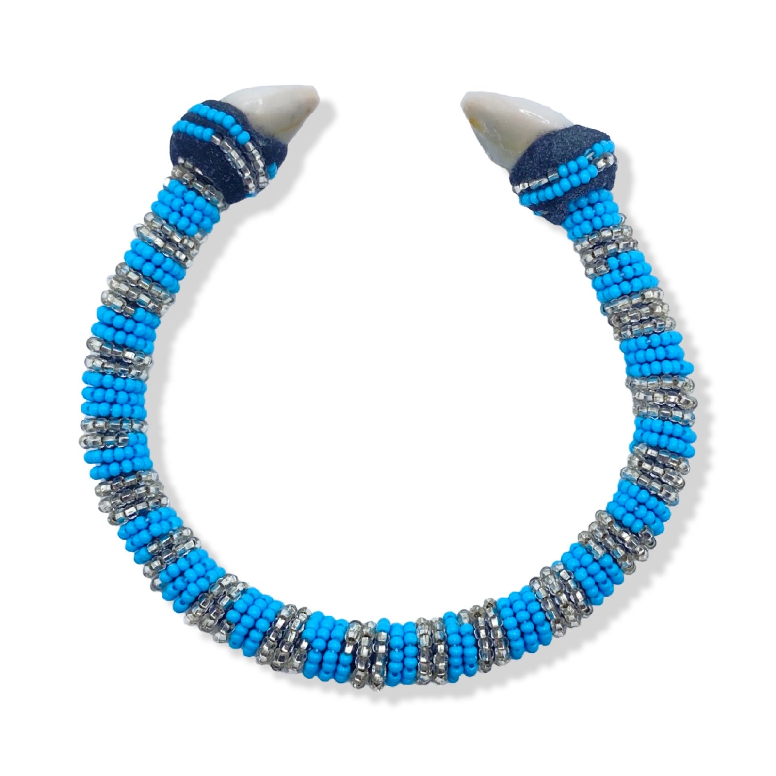 Handmade Ilde de Yemayá Asesú Bracelet - Cowrie Shell Yoruba Santeria Orisha - SanteriaGuide