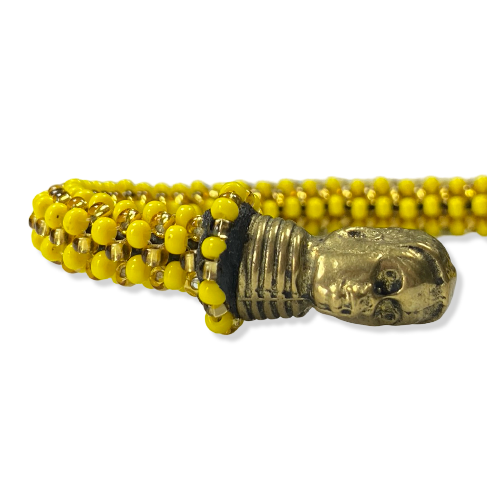 Handmade Ilde de Oshún Bracelet - Cowrie Shells & Bronze Yoruba Santeria Orisha - SanteriaGuide