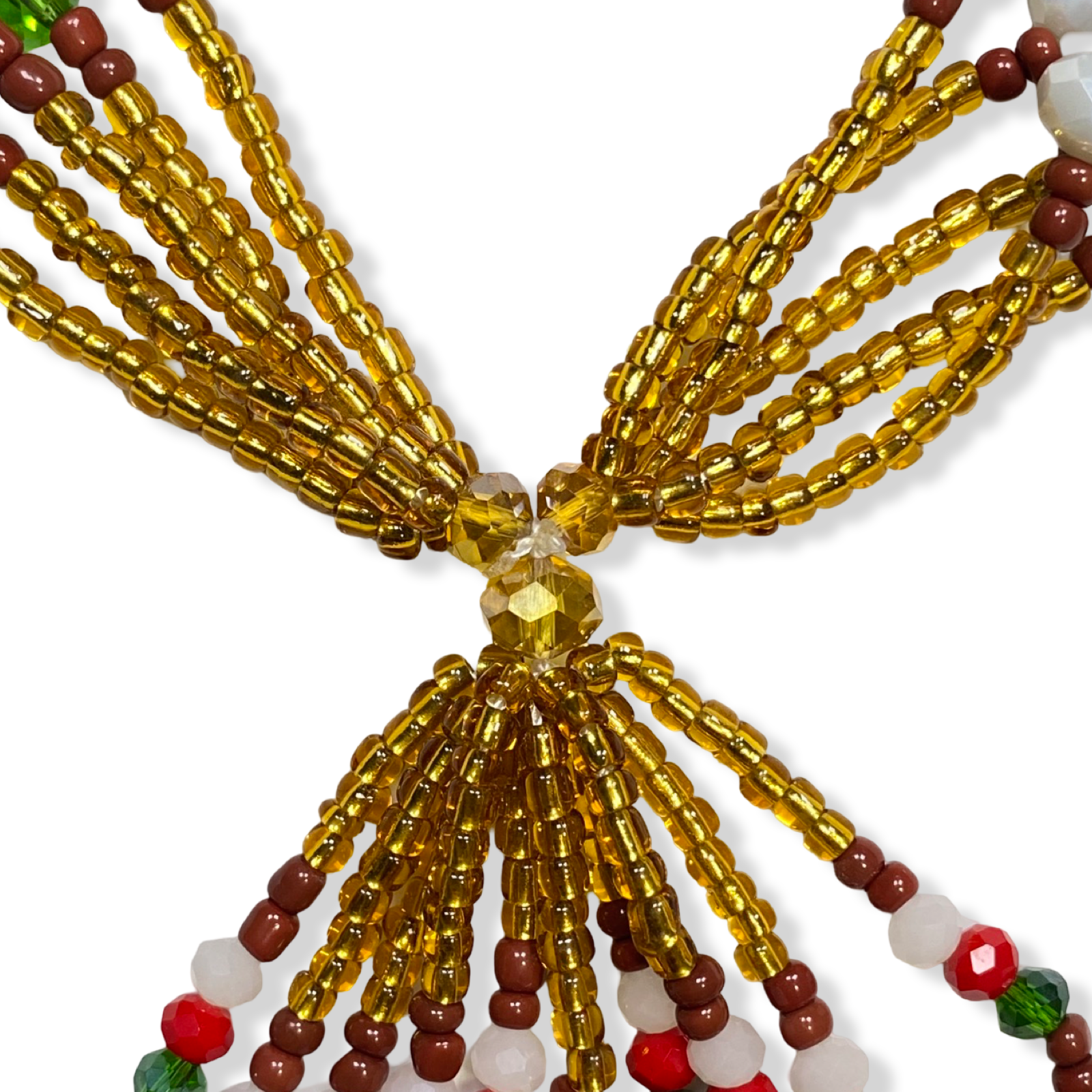 Handmade Mazo de Oshún Ibu Acuaro - Crystal for Sopera | Yoruba Santería Orisha - SanteriaGuide