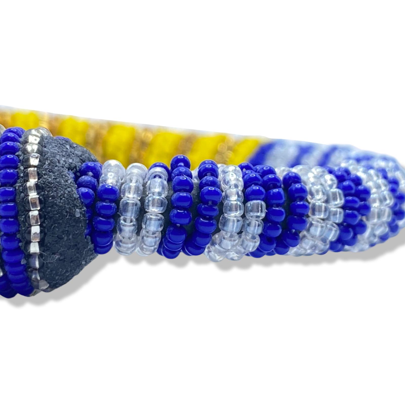 Handmade Ilde de Yemayá con Oshún Bracelet - The Two Waters: Cowrie Shells Yoruba Santeria Orisha - SanteriaGuide