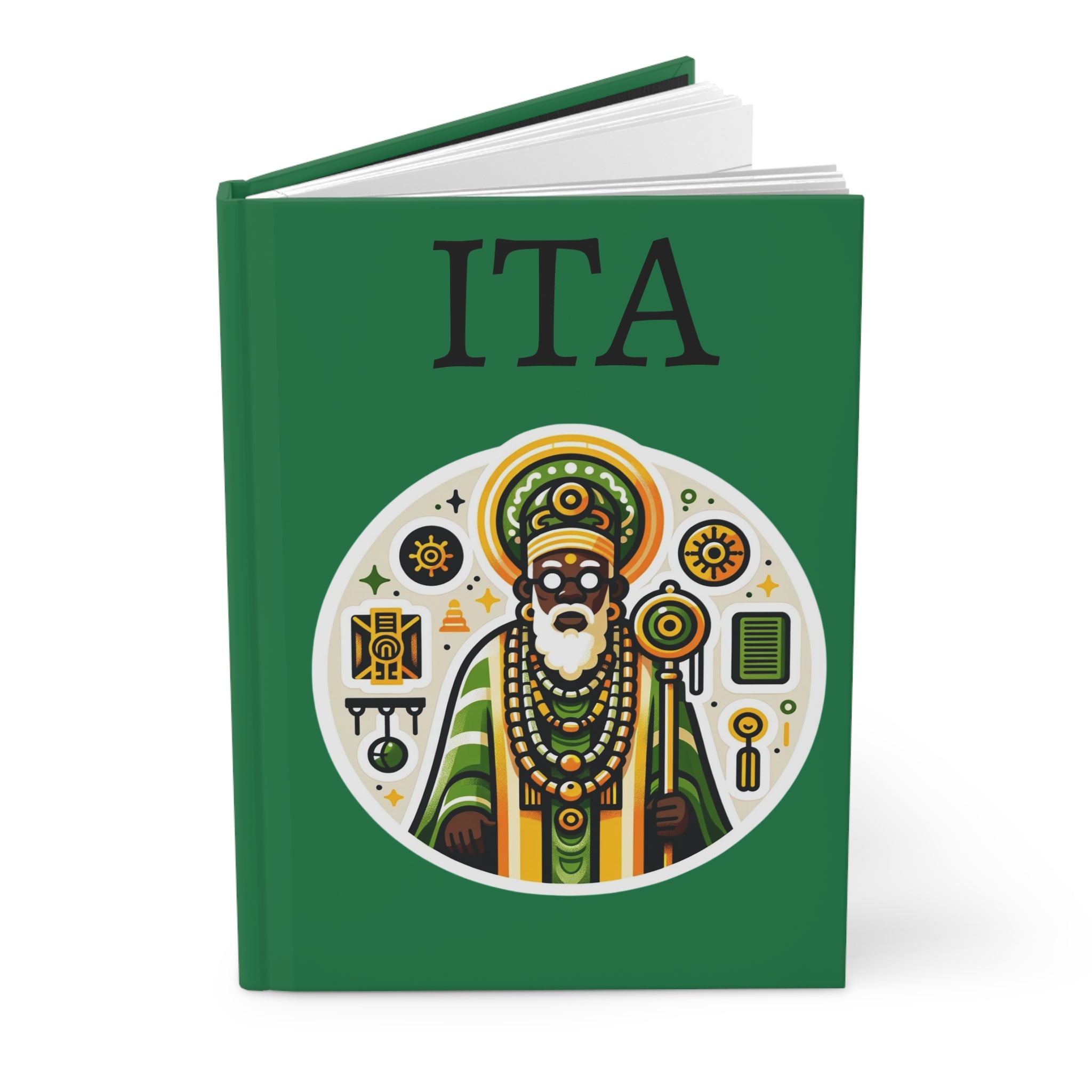Orunmila Hardcover Journal: Matte Finish ITA for Spiritual Reflection