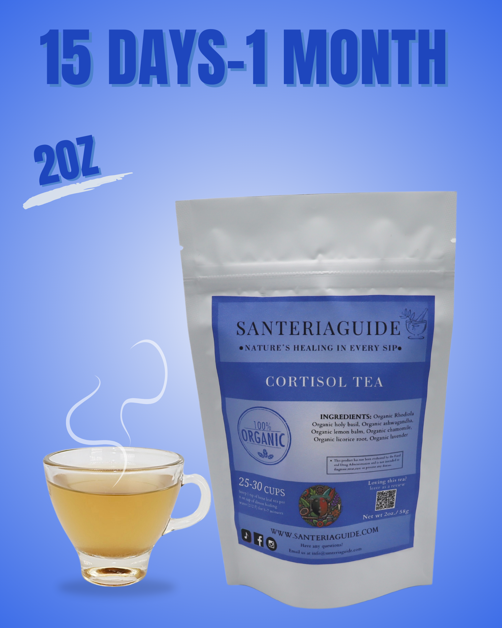 SanteriaGuides Cortisol Control Tea - SanteriaGuide