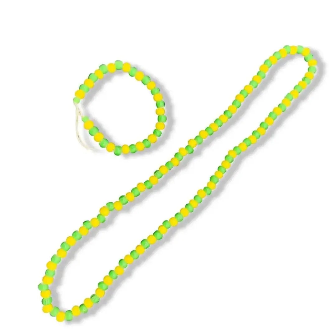 Eleke e Ilde de Ifá – Cuentas Grandes de Vidrio (Ifá Necklace and Bracelet with Large Glass Beads) - SanteriaGuide