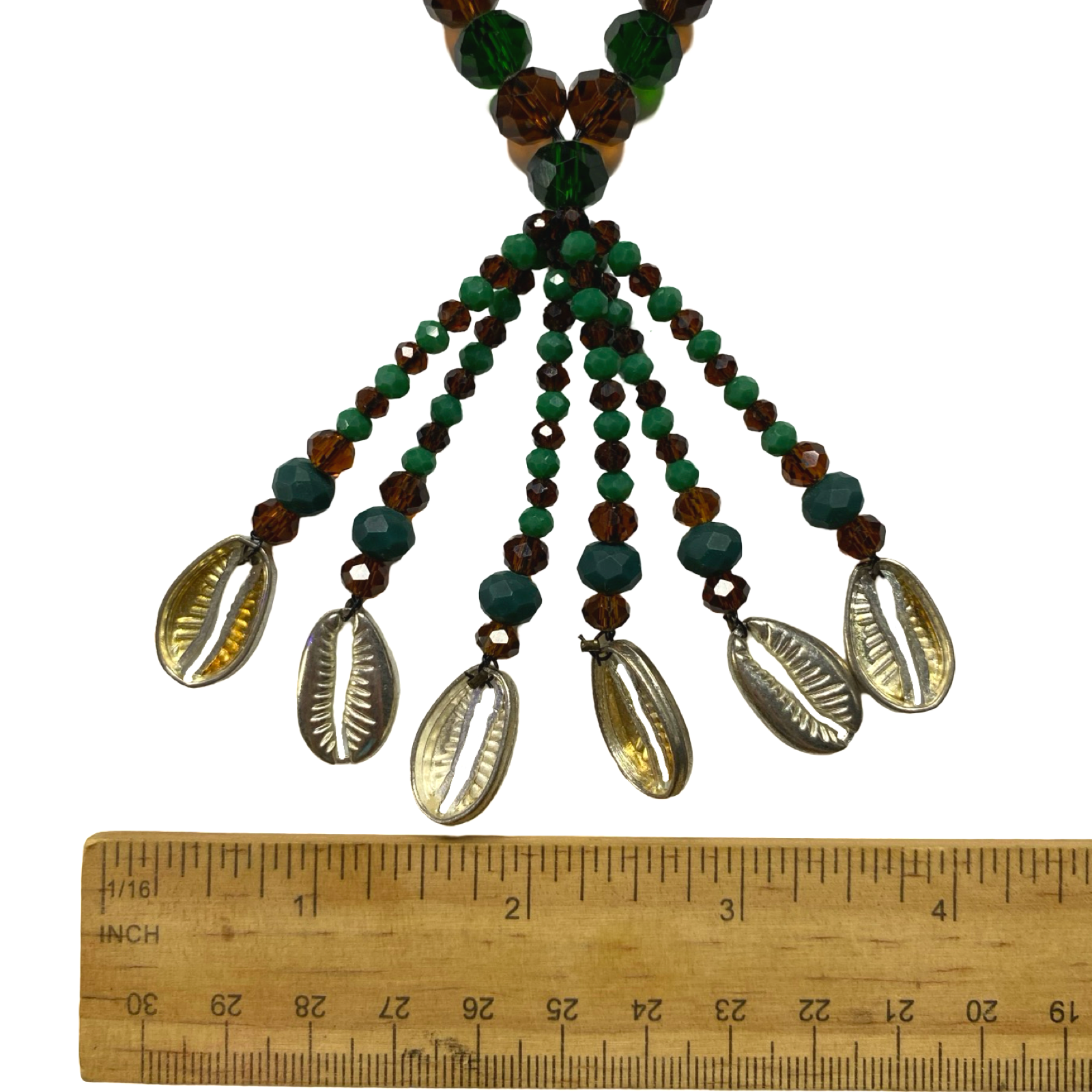 Handmade Gala para Babalawo – Afro-Cubano e Isese – Green and Yellow Glass Beads - SanteriaGuide
