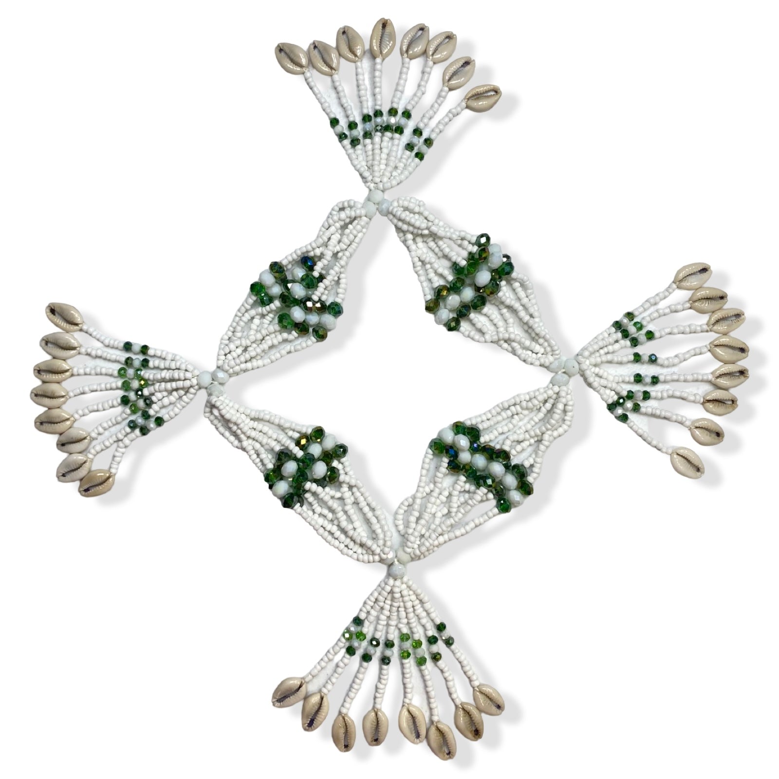 Mazo de Obatalá Alaguema – En Cristal para Sopera (Obatalá Alaguema Mazo – Crystal for Sopera) - SanteriaGuide