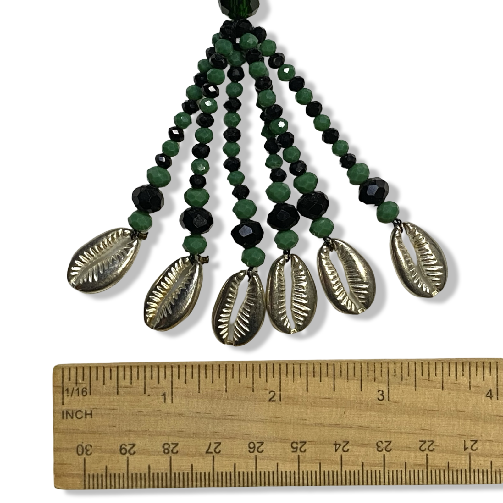 Handmade Gala de Ogún – Green and Black Glass Beads for Iyawó - SanteriaGuide