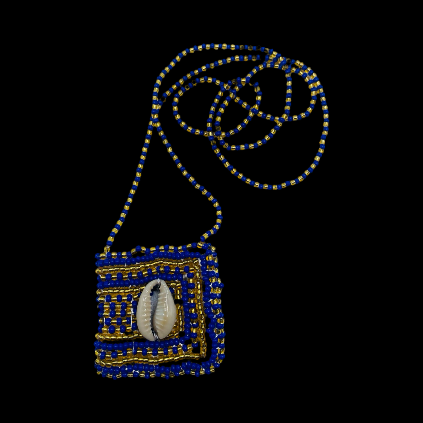Ochosi Macuto – Handmade with Sacred Beads & Cowrie Shell