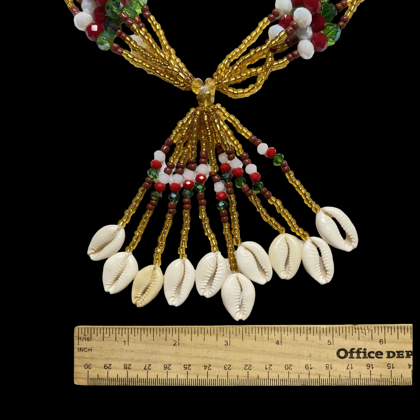 Handmade Mazo de Oshún Ibu Acuaro - Crystal for Sopera | Yoruba Santería Orisha - SanteriaGuide