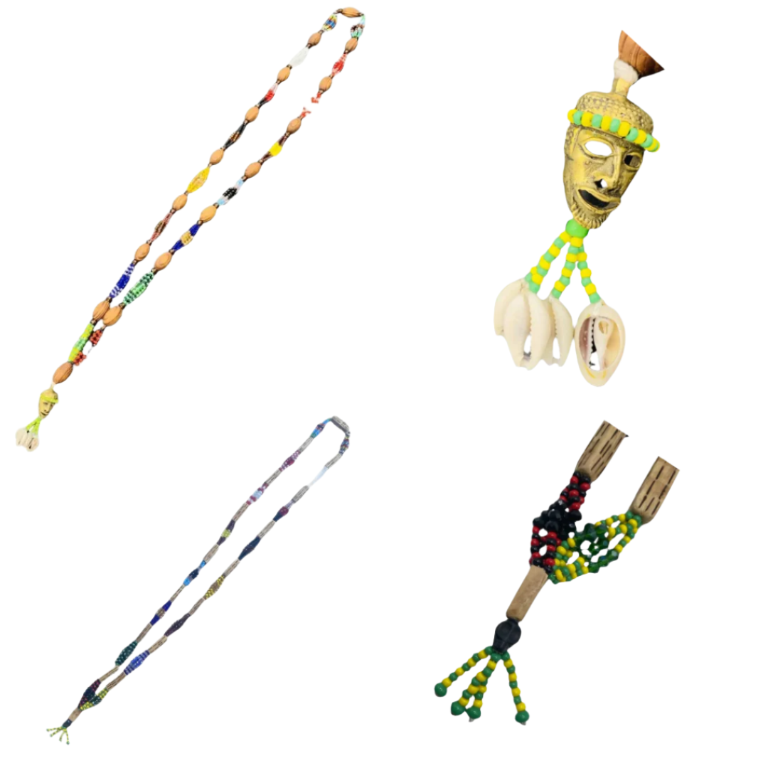 Handmade Eleke (Collar/Necklace) Ogbe Yono Ogbellono – 32 Inches for Babalawos - SanteriaGuide