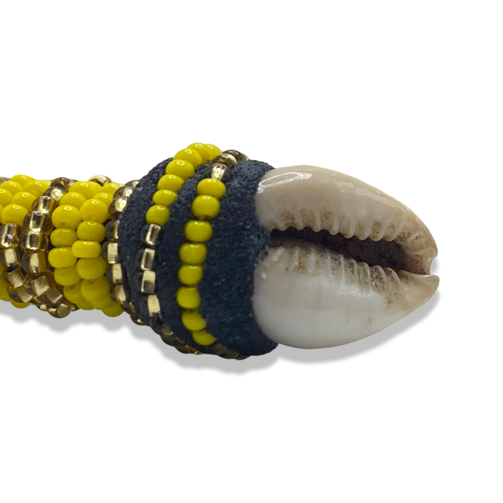 Handmade Ilde de Oshún Bracelet - Cowrie Shells Yoruba Santeria Orisha - SanteriaGuide