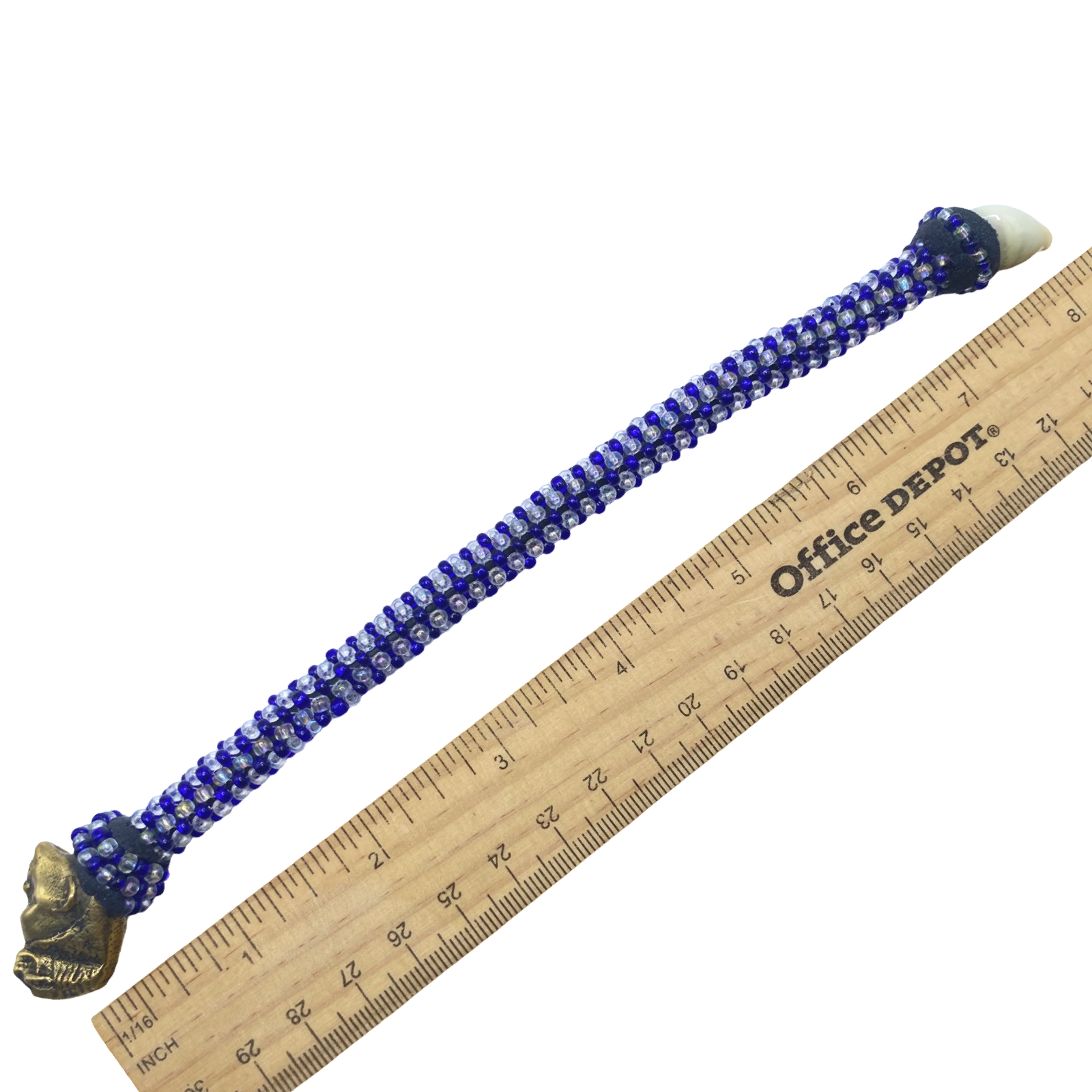 Handmade Ilde de Yemayá Yemoja Bracelet - Cowrie Shell & Bronze Yoruba Santeria Orisha - SanteriaGuide