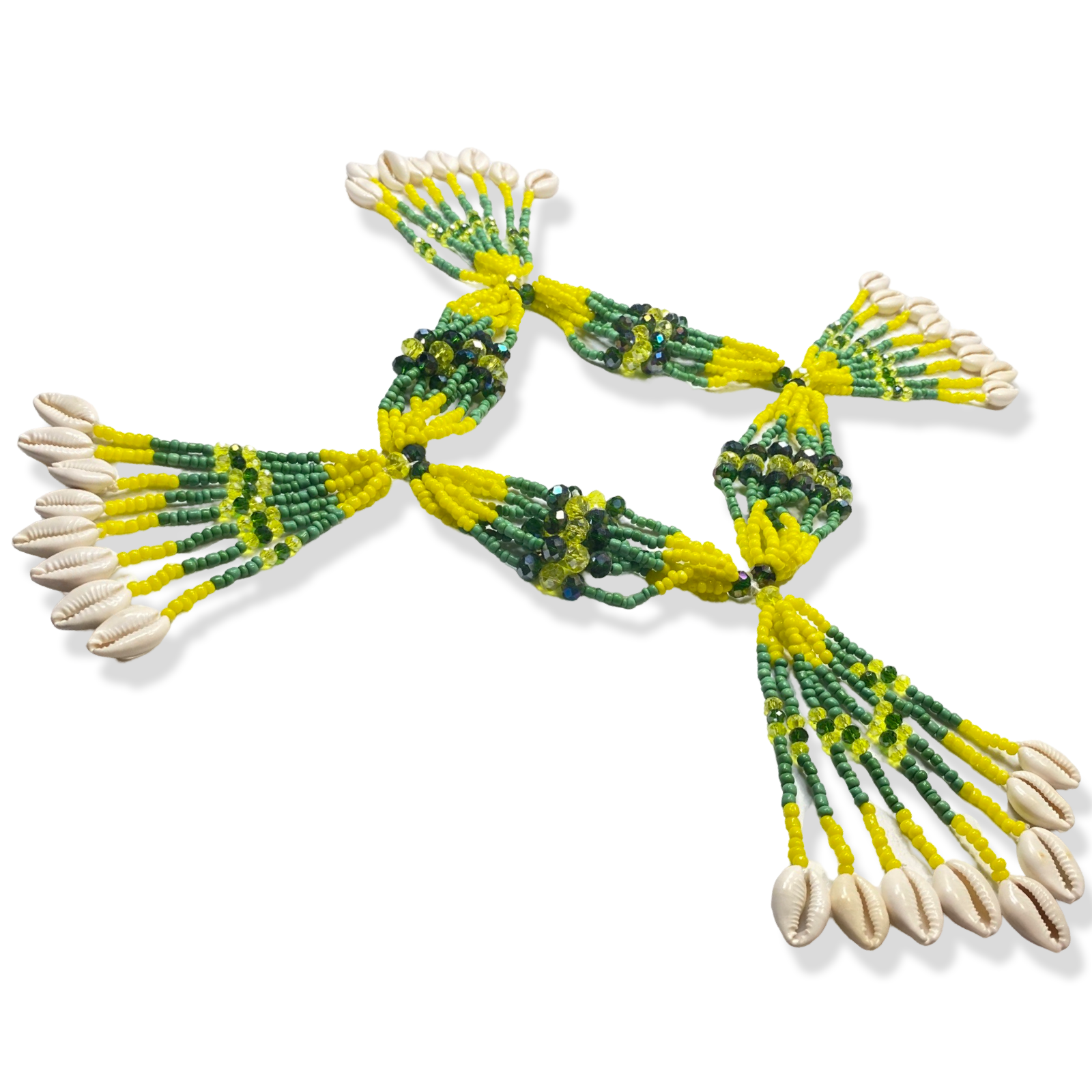 Mazo de Orunmila "Orula" - Green & Yellow Yoruba Santeria Orisha - SanteriaGuide