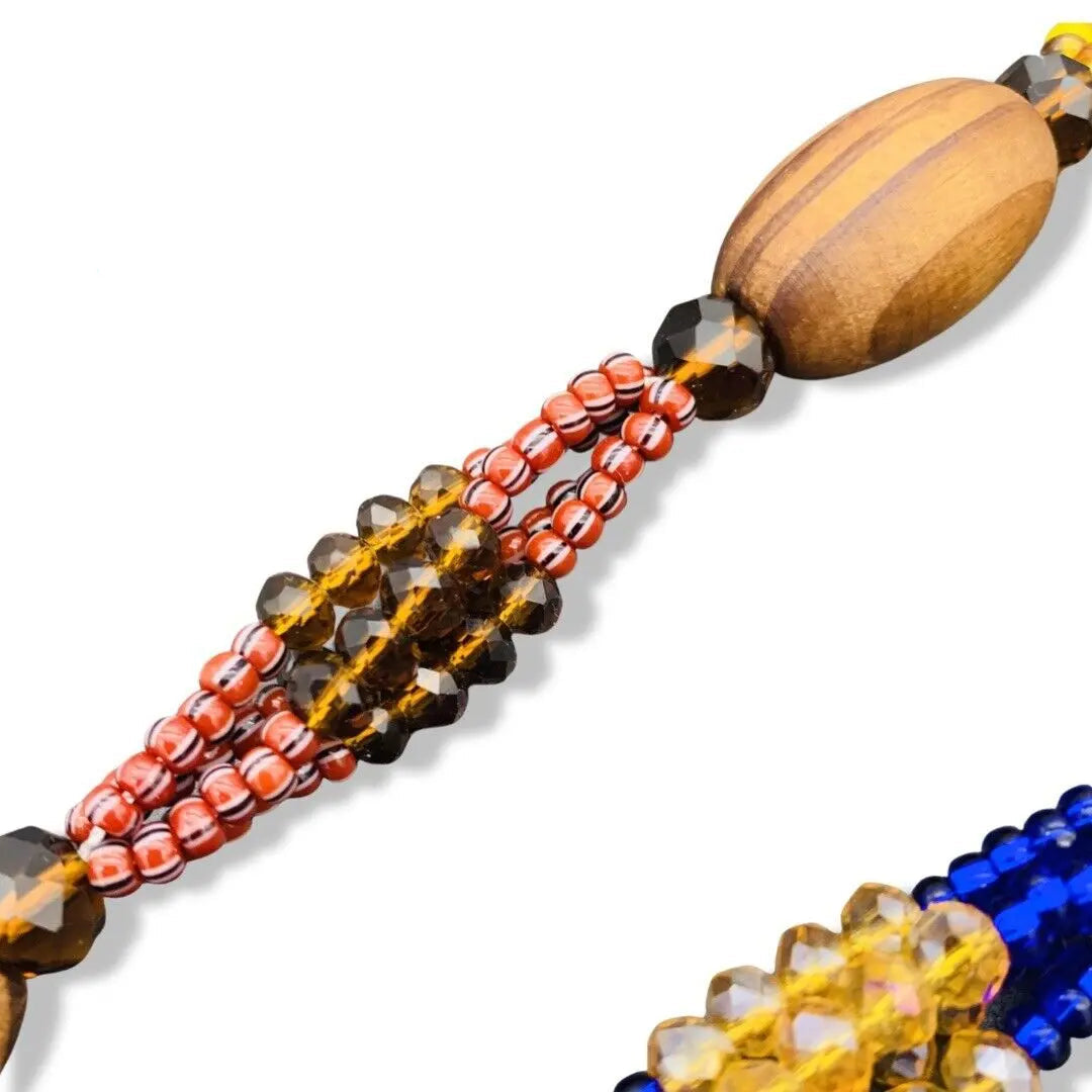 Handmade Eleke (Collar/Necklace) Ogbe Yono Ogbellono – 32 Inches for Babalawos - SanteriaGuide