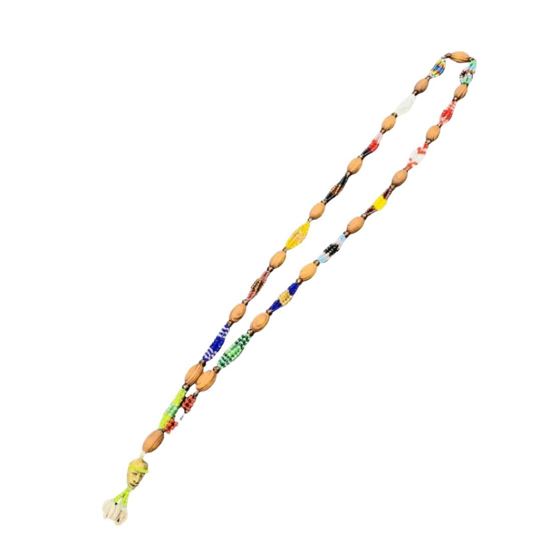 Handmade Eleke (Collar/Necklace) Ogbe Yono Ogbellono – 32 Inches for Babalawos - SanteriaGuide