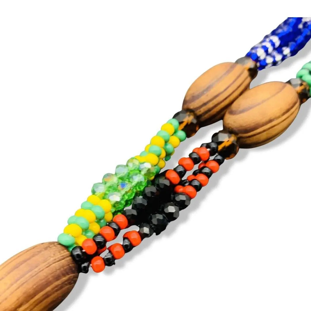 Handmade Eleke (Collar/Necklace) Ogbe Yono Ogbellono – 32 Inches for Babalawos - SanteriaGuide