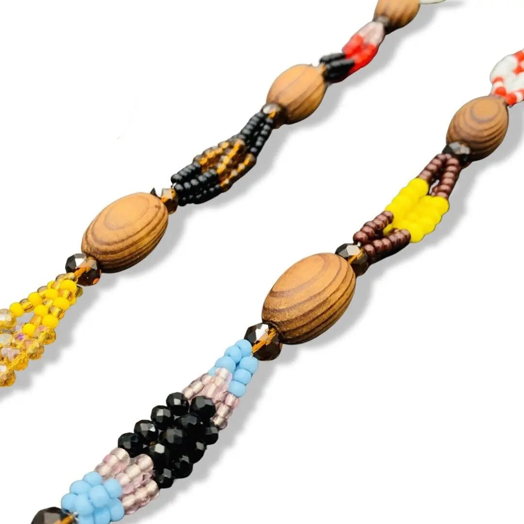 Handmade Eleke (Collar/Necklace) Ogbe Yono Ogbellono – 32 Inches for Babalawos - SanteriaGuide