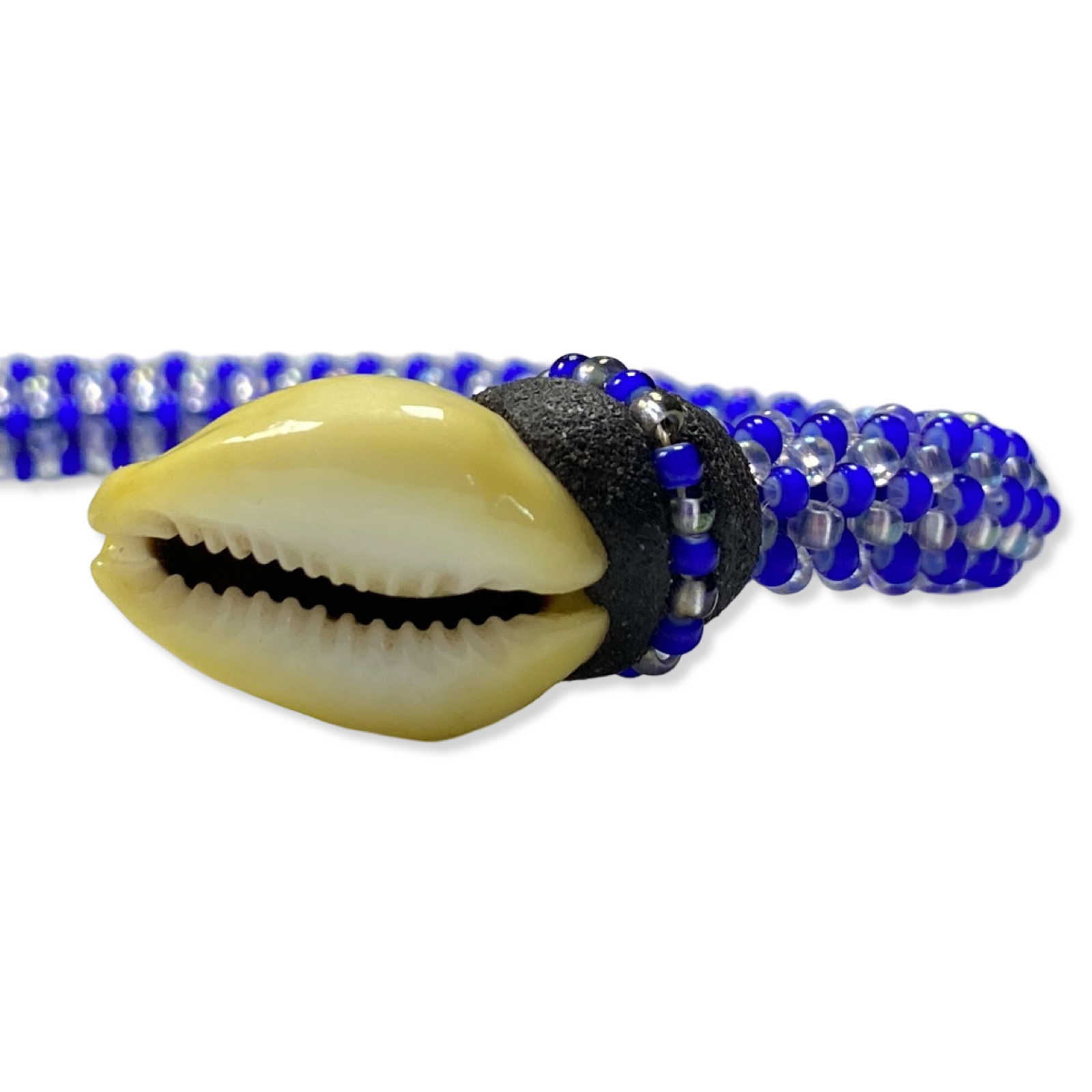 Handmade Ilde de Yemayá Yemoja Bracelet - Cowrie Shell & Bronze Yoruba Santeria Orisha - SanteriaGuide