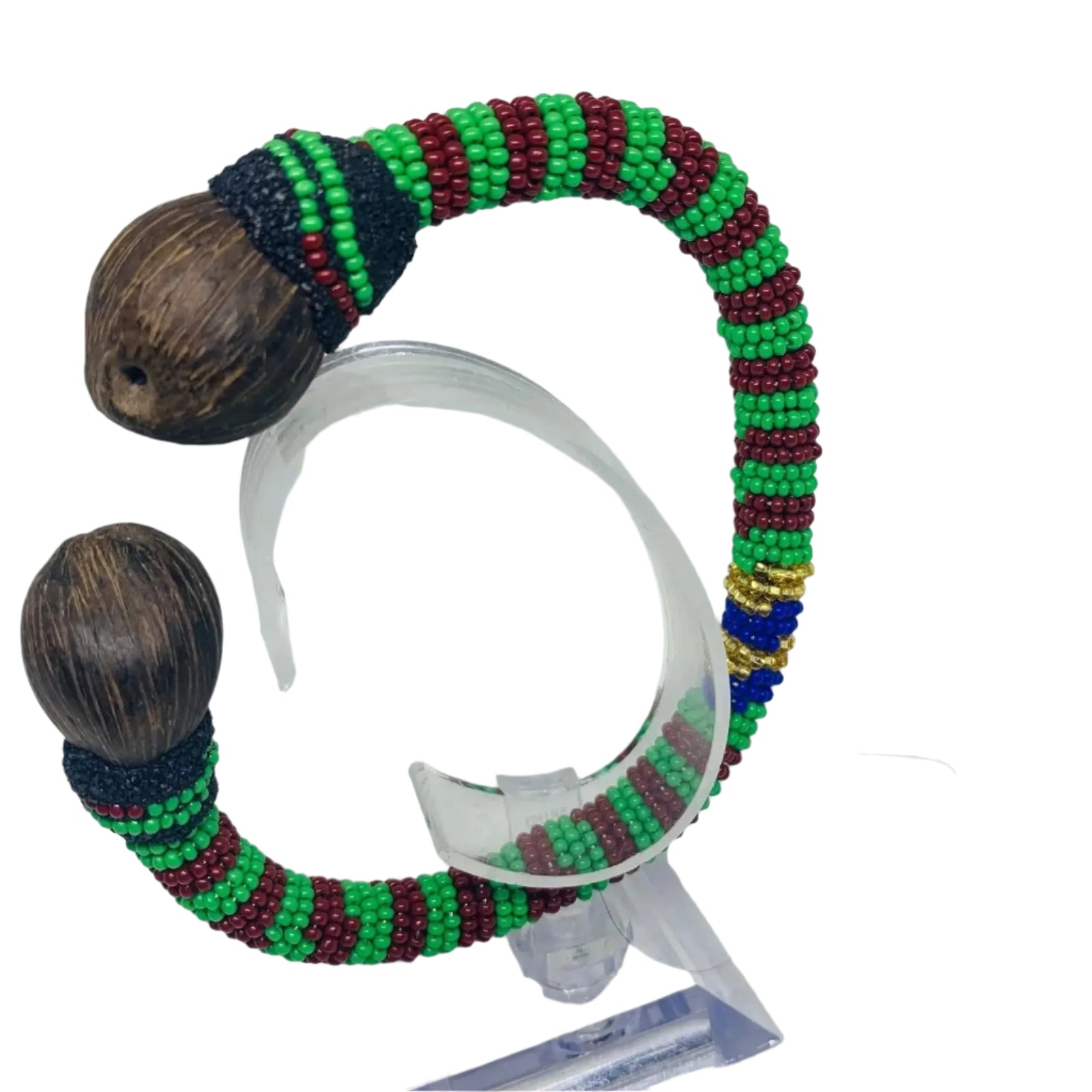 Handmade Ilde de Orula Bracelet with Ikin - Honoring Different Orishas/Santos - SanteriaGuide