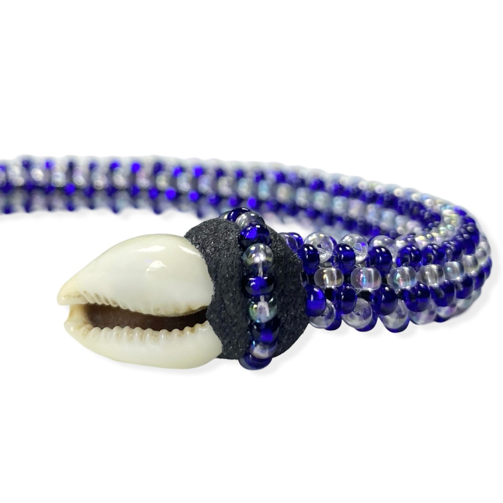 Handmade Ilde de Yemayá Yemoja Bracelet - Cowrie Shell & Bronze Yoruba Santeria Orisha - SanteriaGuide