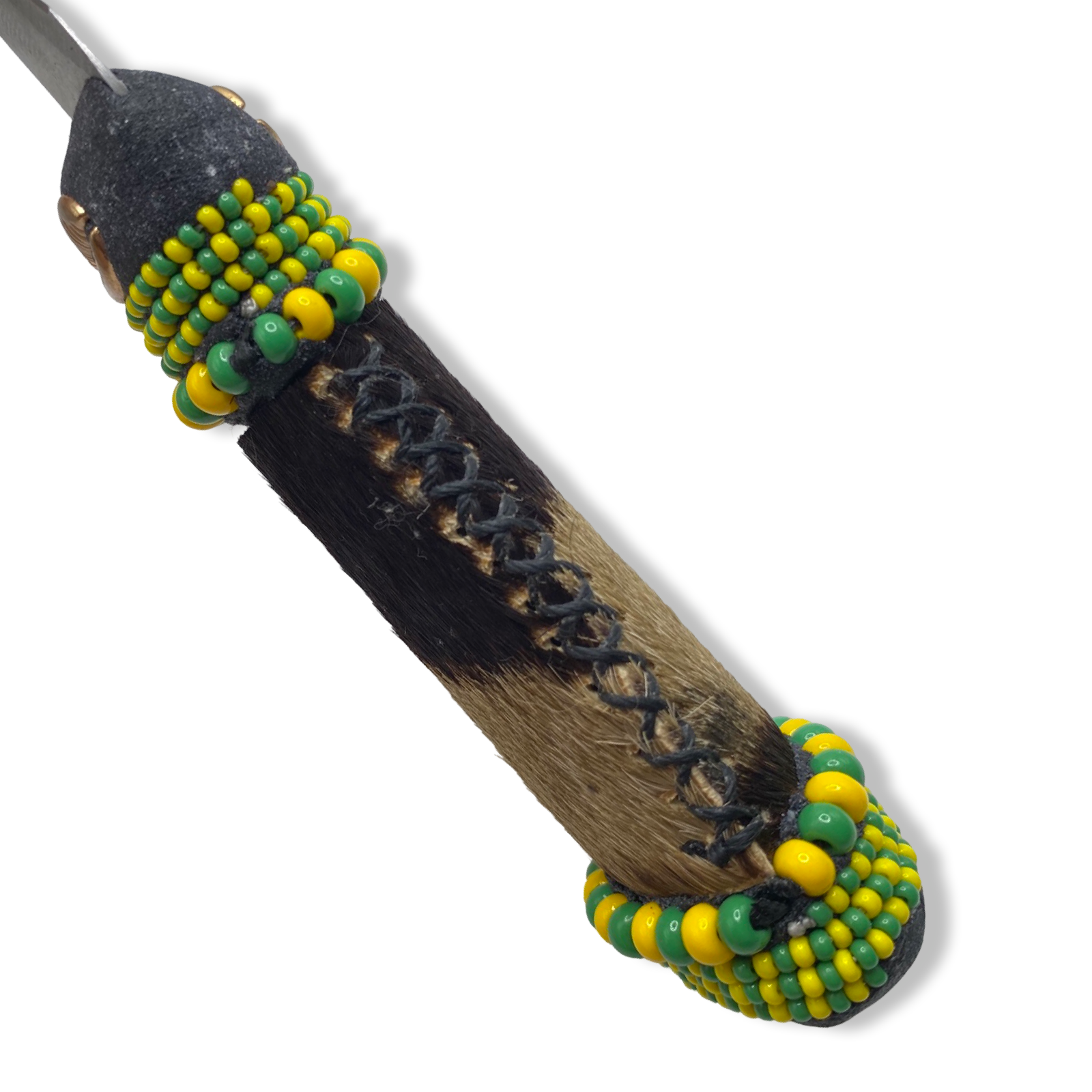 Pinaldo Cuchillo para Orunmila – De Piel, Diseño 7 (Knife with Leather for Orunmila – Design 7) - SanteriaGuide