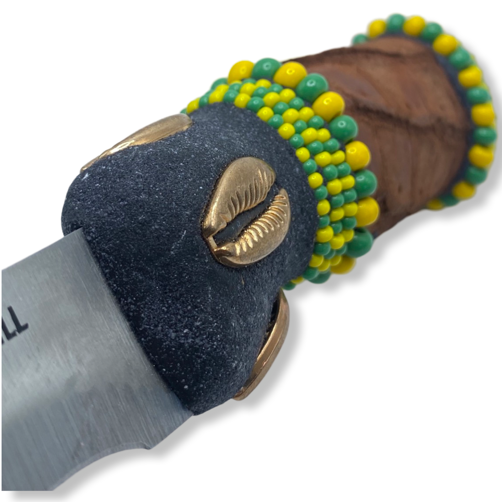 Pinaldo Cuchillo para Orunmila – De Piel, Diseño 4 (Knife with Leather for Orunmila – Design 4) - SanteriaGuide