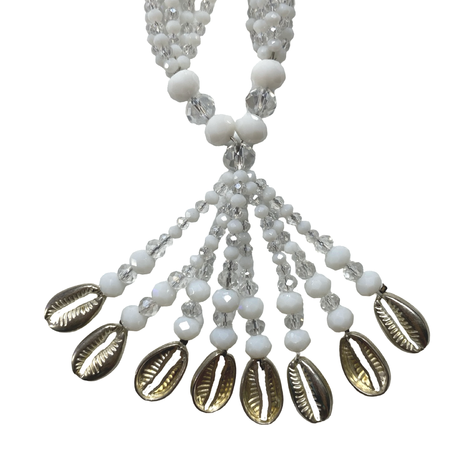 Handmade Gala de Obatalá – White and Clear Glass Beads for Iyawó - SanteriaGuide