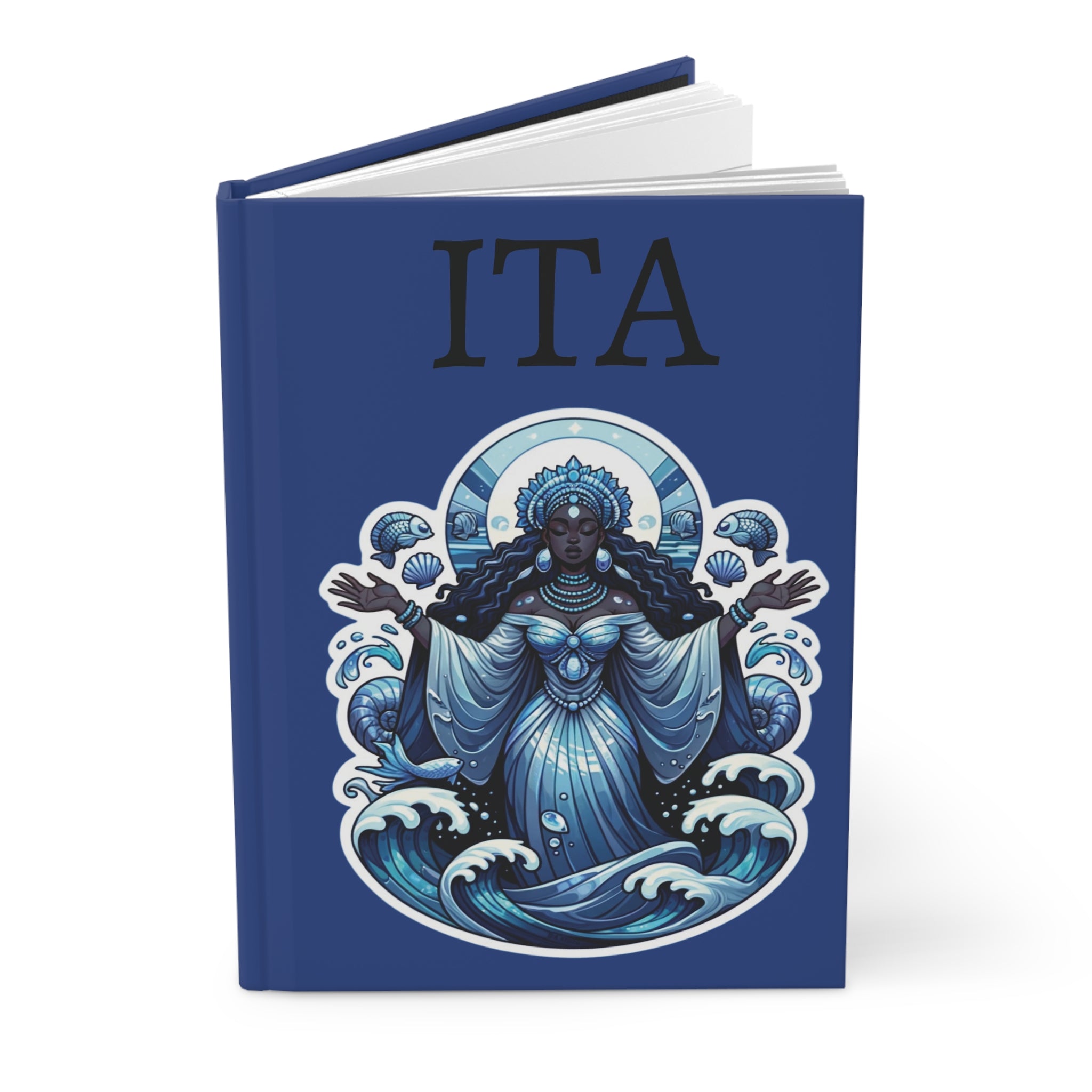 Yemaya Hardcover Journal: Matte Finish ITA for Spiritual Reflection