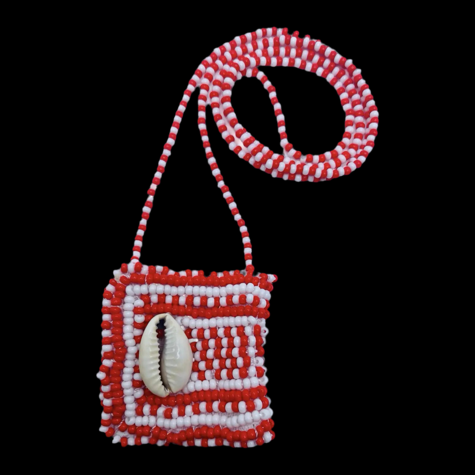 Shangó Macuto – Handmade with Sacred Beads & Cowrie Shell