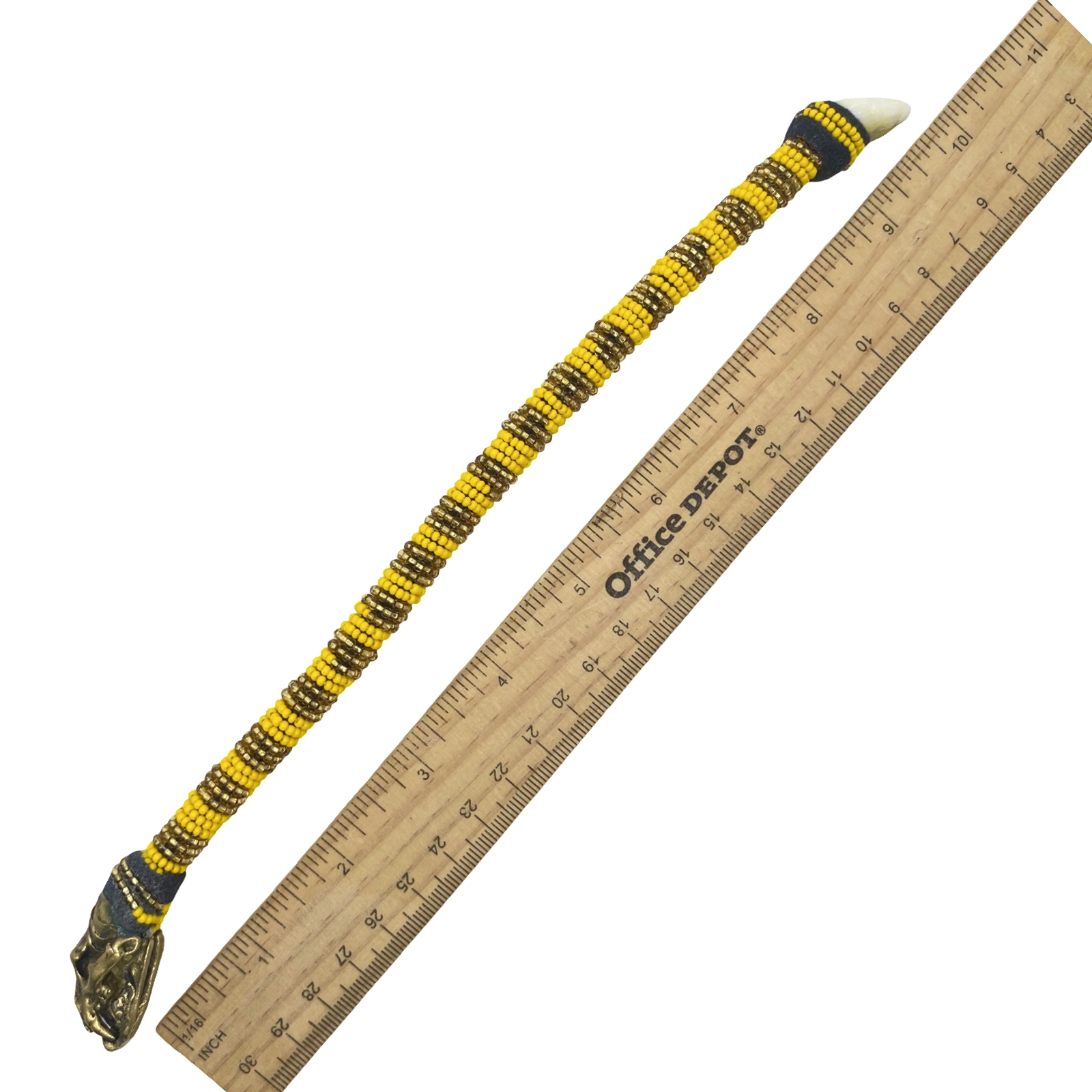 Handmade Ilde de Oshún Bracelet - Cowrie Shells & Bronze Yoruba Santeria Orisha - SanteriaGuide