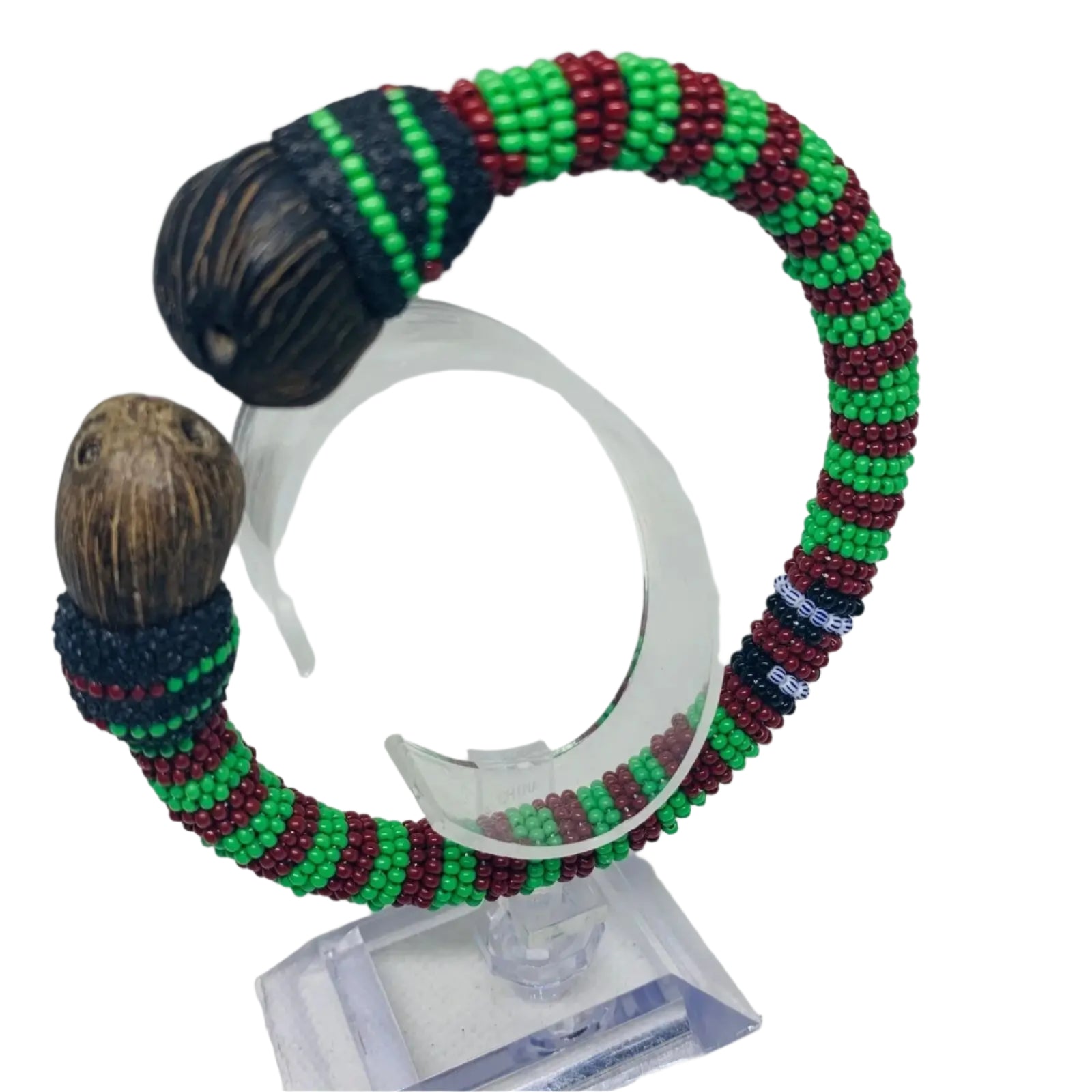 Handmade Ilde de Orula Bracelet with Ikin - Honoring Different Orishas/Santos - SanteriaGuide