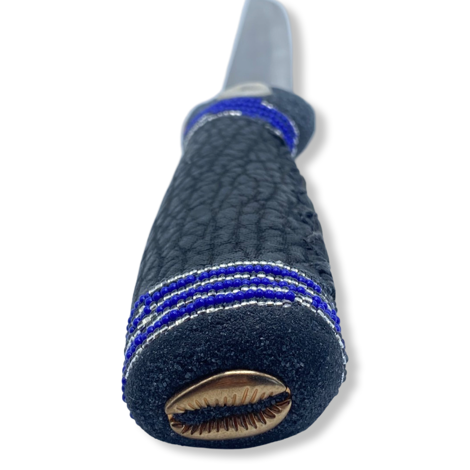 Pinaldo Cuchillo para Yemayá – De Piel, Diseño 1 (Knife with Leather for Yemayá – Design 1) - SanteriaGuide