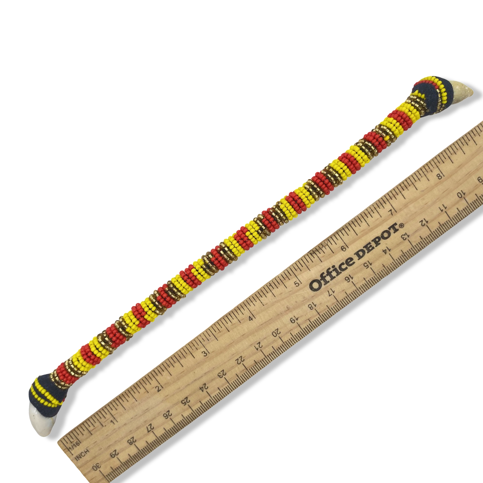 Handmade Ilde de Oshún Ibu Añá Bracelet - Cowrie Shells Yoruba Santeria Orisha - SanteriaGuide