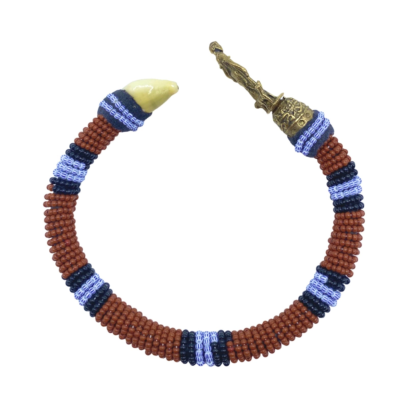 Handmade Ilde de Babalú Ayé Bracelet – Cowrie Shells & Bronze Yoruba Santeria Orisha - SanteriaGuide