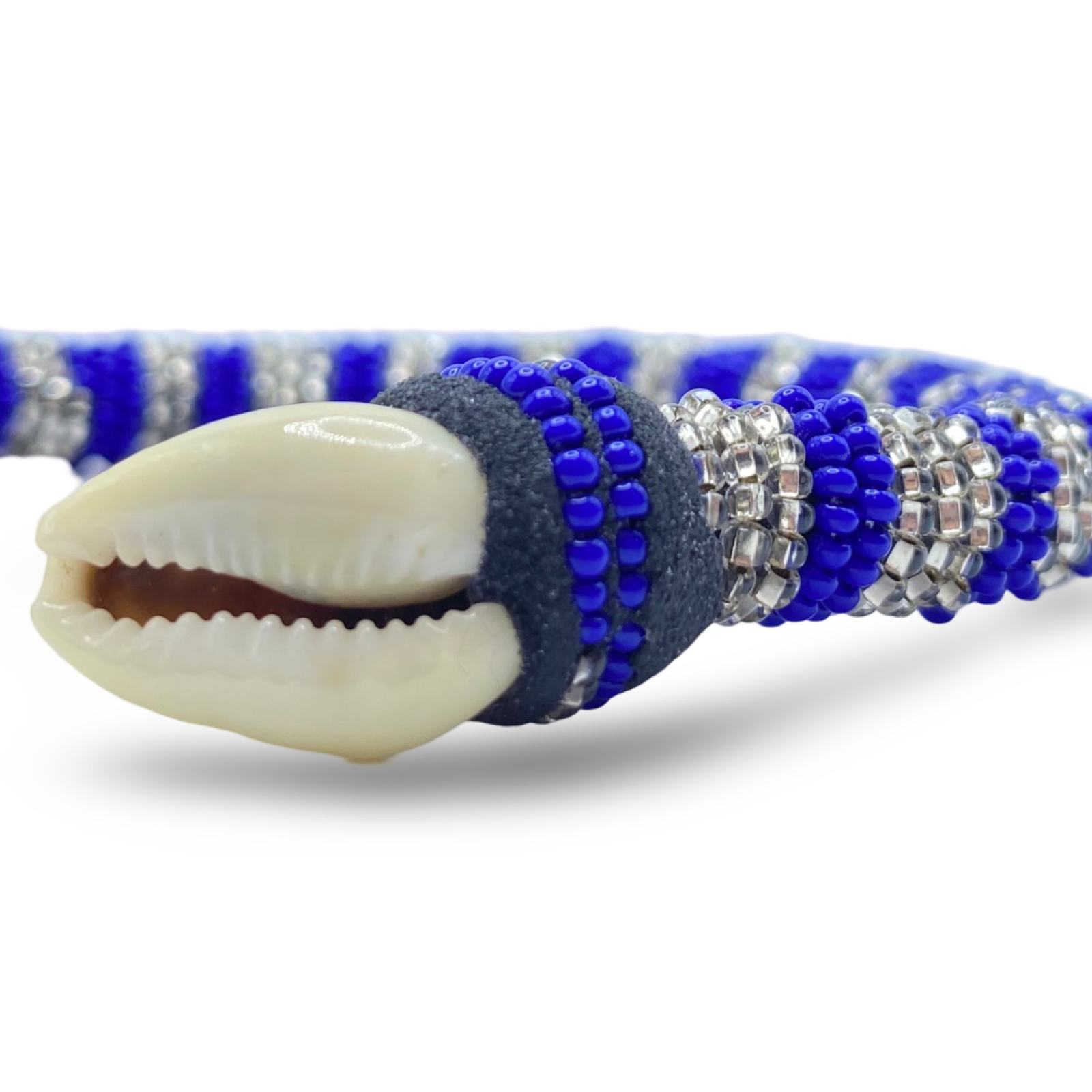 Handmade Ilde de Yemayá Yemoja Bracelet - Cowrie Shell & Bronze Yoruba Santeria Orisha - SanteriaGuide