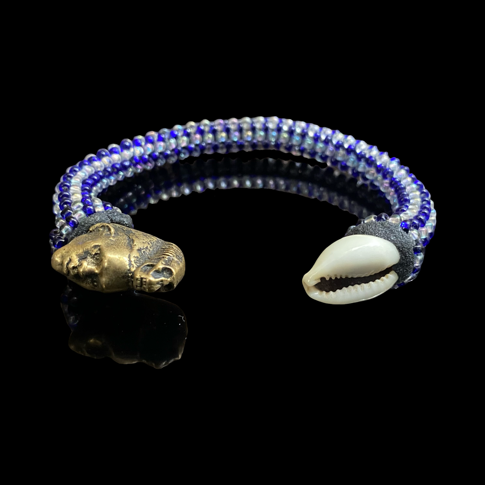 Yemayá Ildé Bracelet – with Cowrie Shells & Bronze Charm (4 Variants)